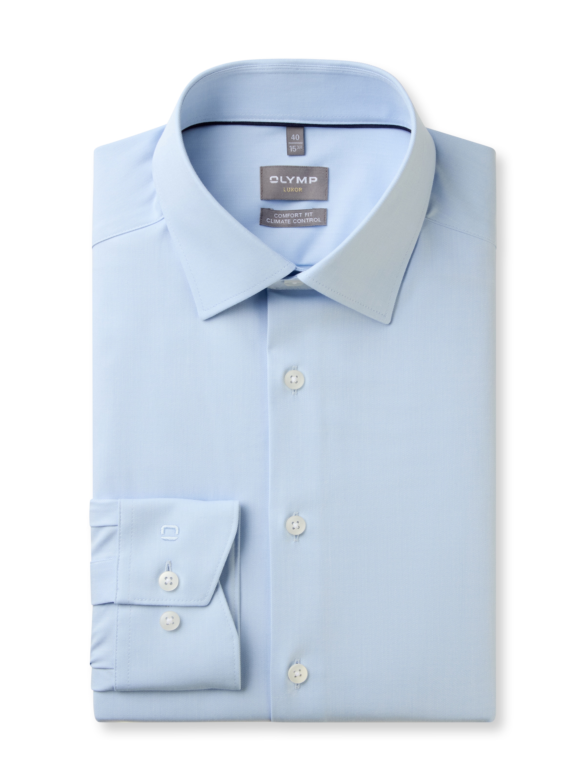 OLYMP Chemise à manches longues »Luxor« comfort fit, Businesshemd, New-Kentkragen, unifarben