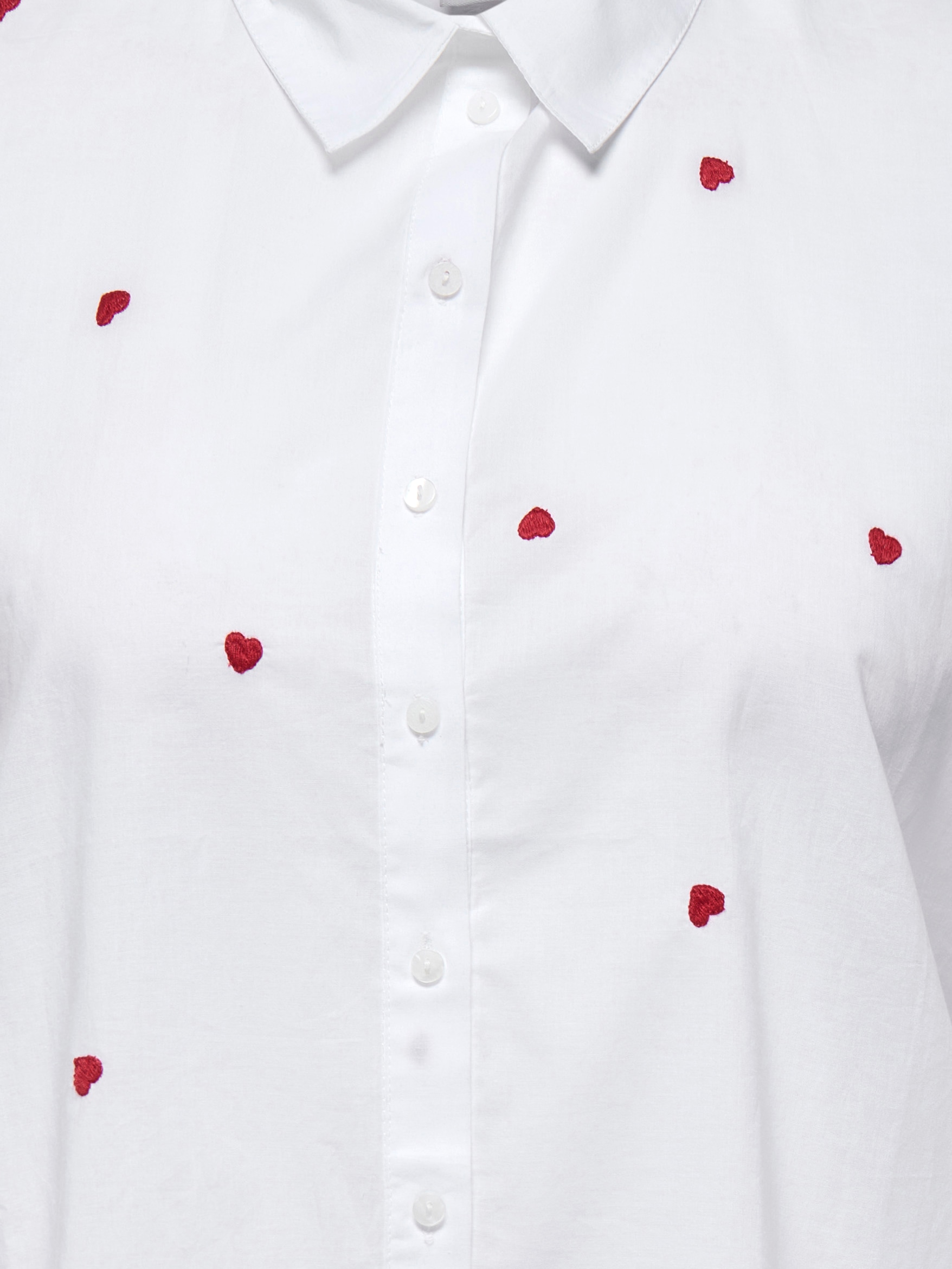 ONLY CARMAKOMA Blouse à manches longues »CARNEW LINA GRACE LS EMB SHIRT WVN NOOS« Baumwolle