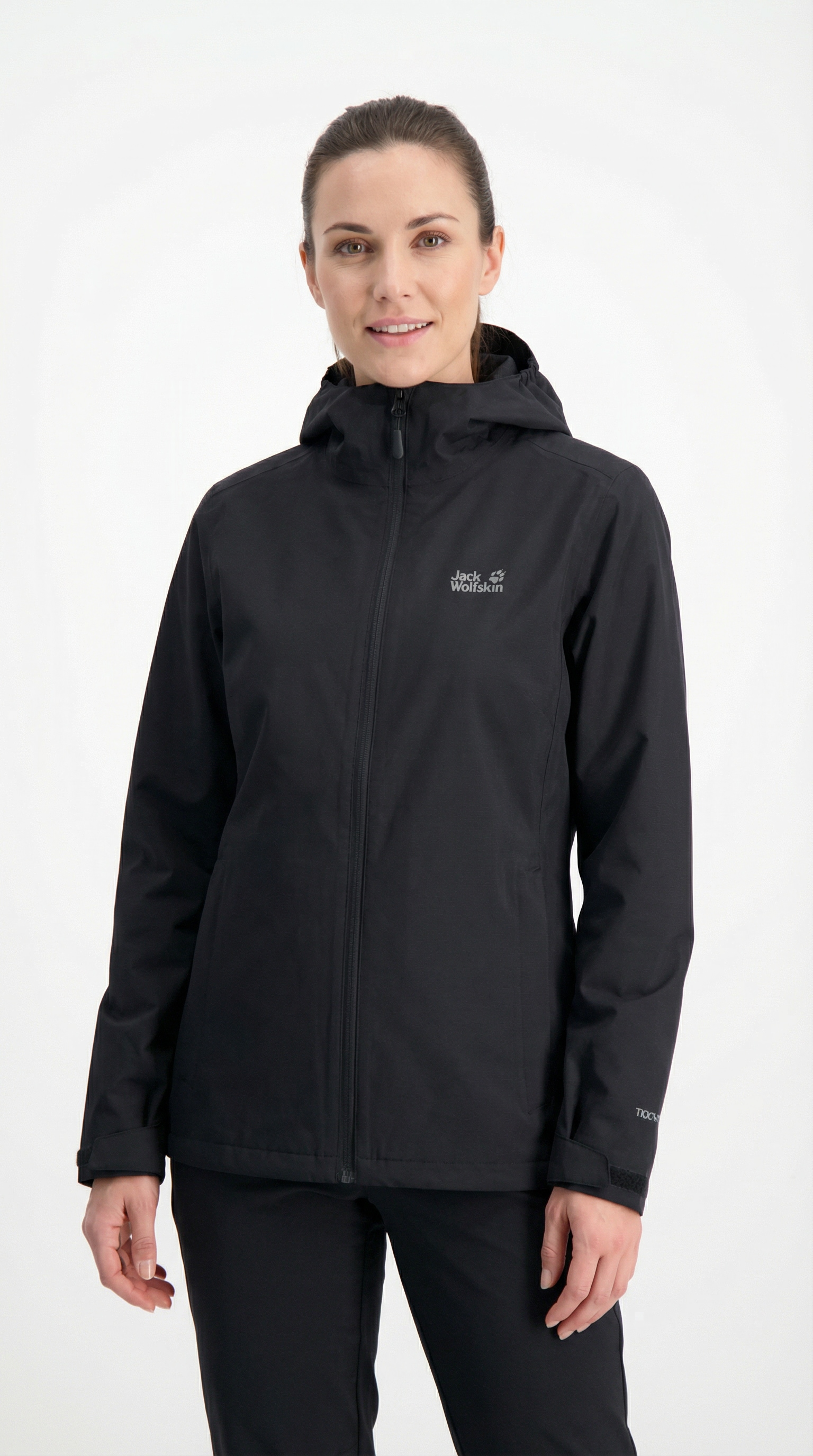 Jack Wolfskin Veste de pluie »OUTROVERT 2L JKT W« avec capuche avec protège-vent sur la fermeture éclair, respirant, étanche