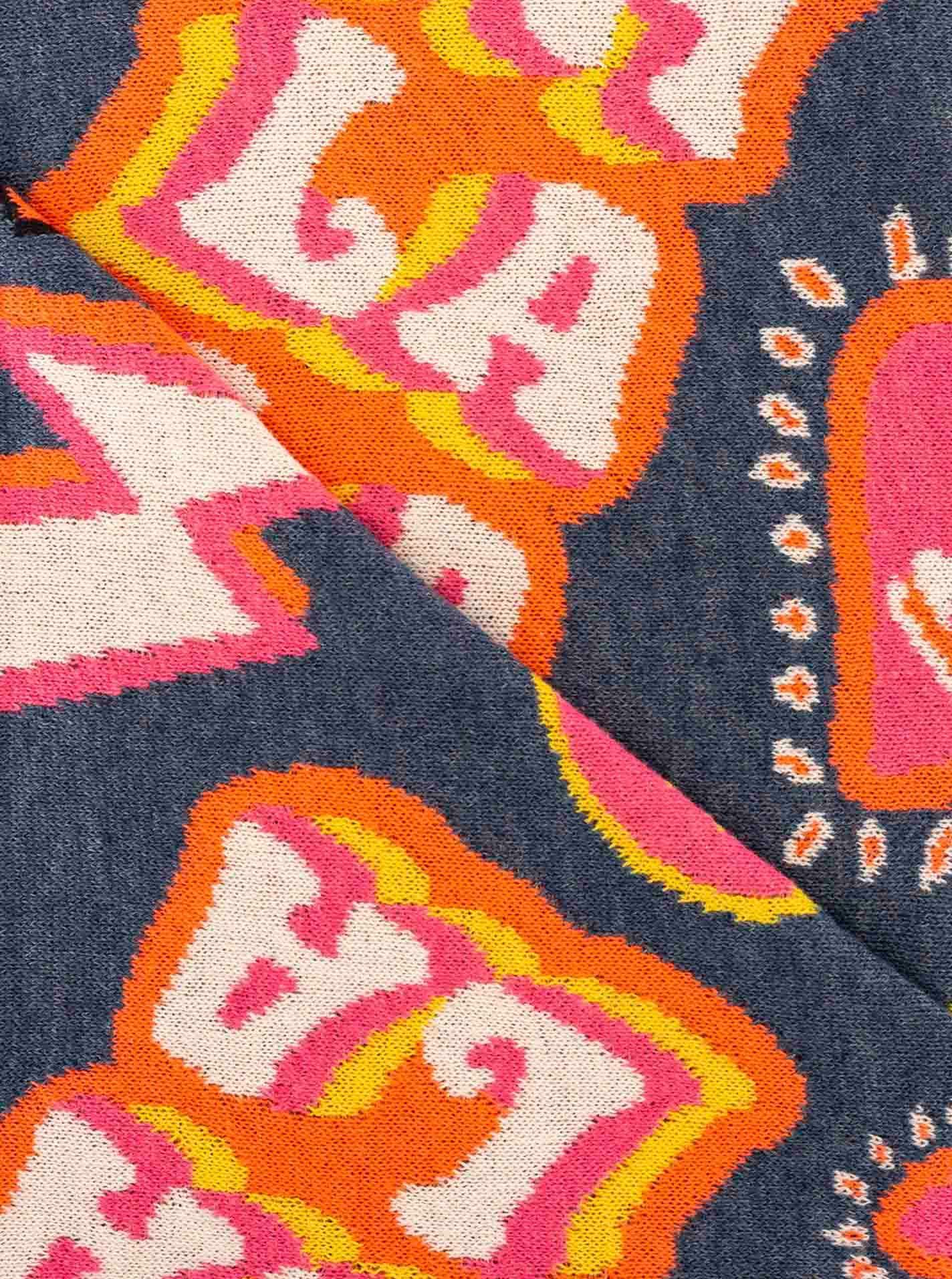 Zwillingsherz Foulard triangulaire »"OOPS"« Statement Muster, Strick, wärmend