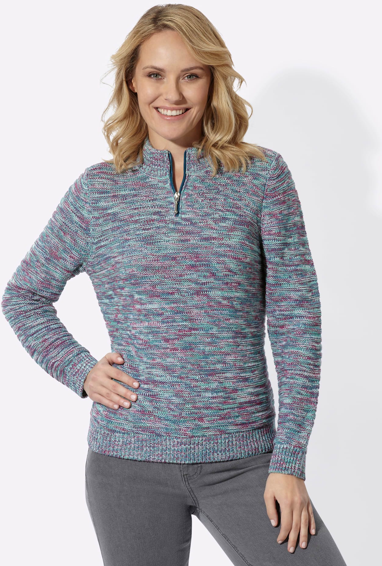 Classic Basics Pull à col montant »Stehkragen-Pullover«