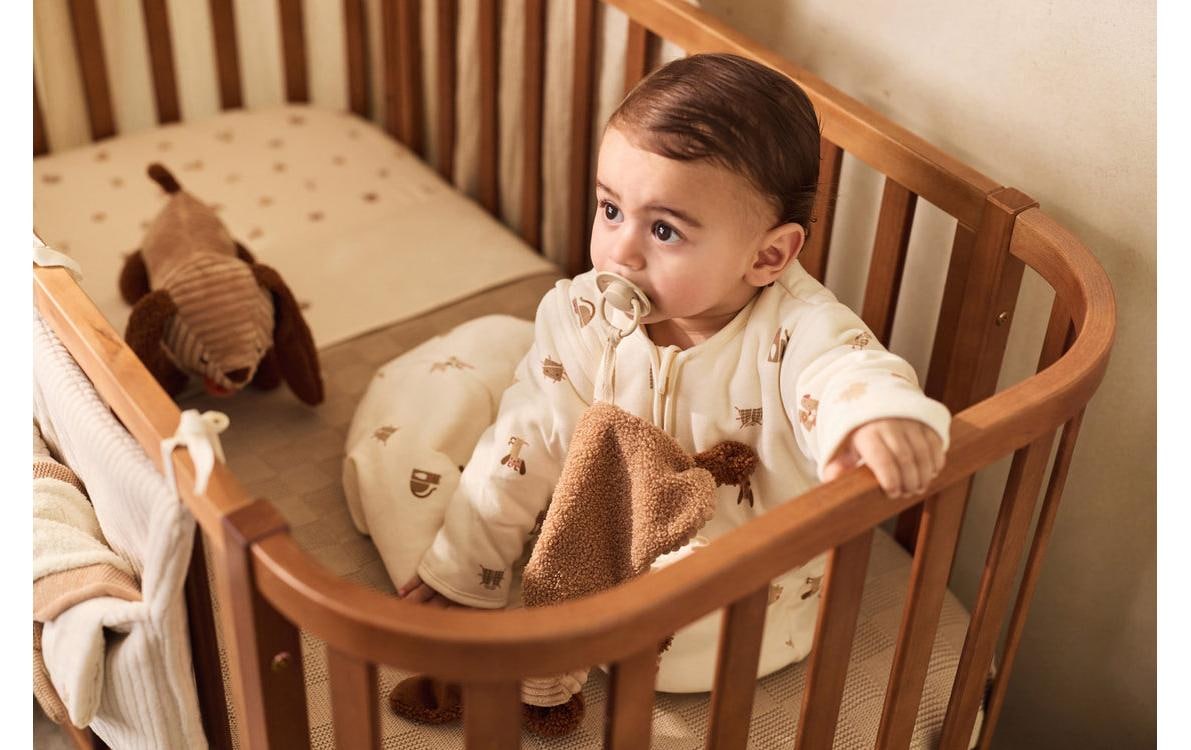 Jollein Babyschlafsack »Animal Friends« Gefütterter Schlafsack mit abnehmbaren Ärmeln