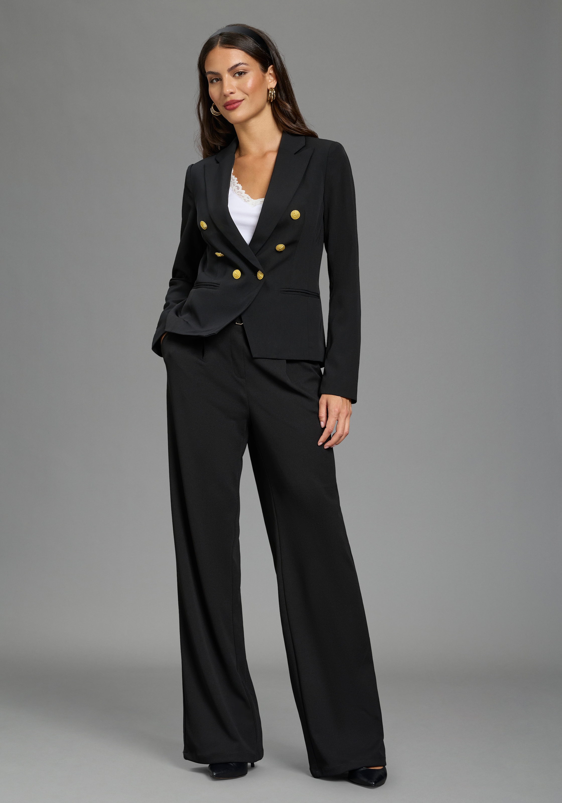 Melrose Jackenblazer mit goldfarbenen Knöpfen