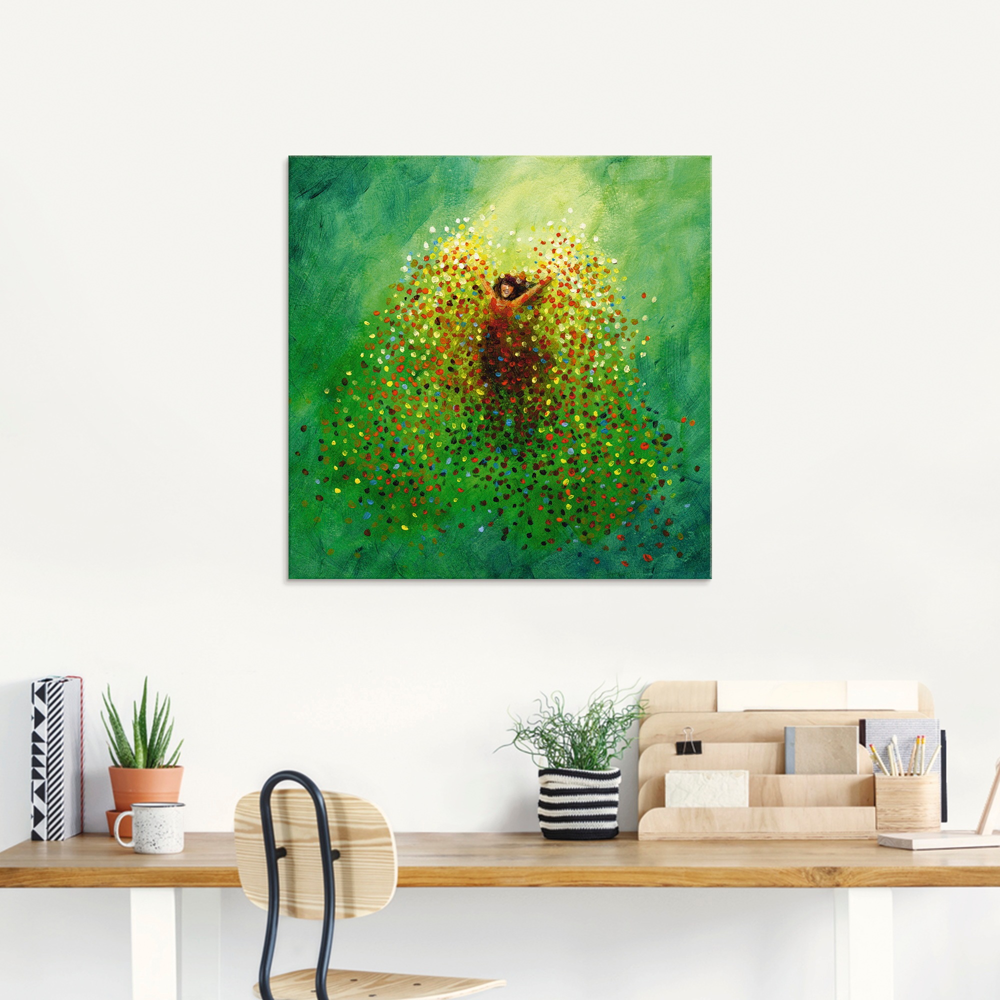 Artland Tableau en verre »Sich selbst feiern« 1 cuis tlg. in verschiedenen Grössen