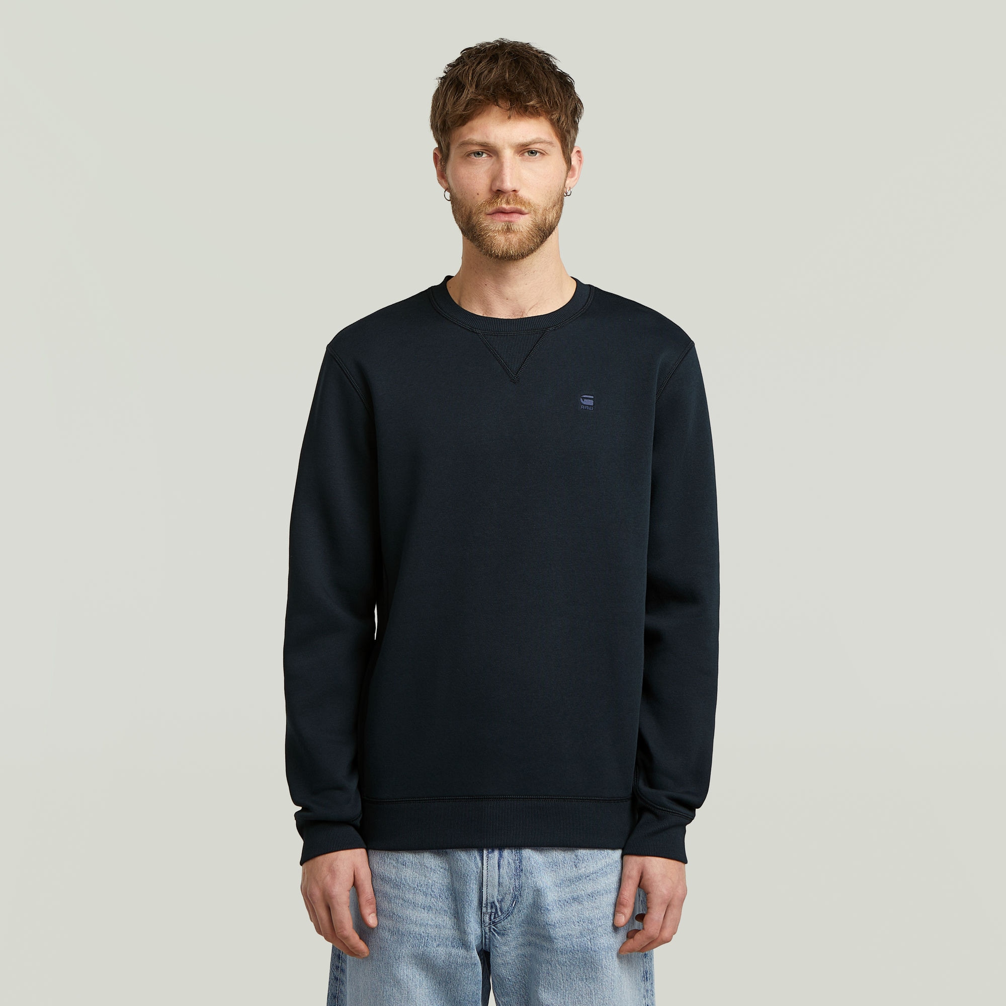 G-STAR Sweatshirt »Premium Core Pacior Sweat«, mit Ripp-Seiteneinsätzen
