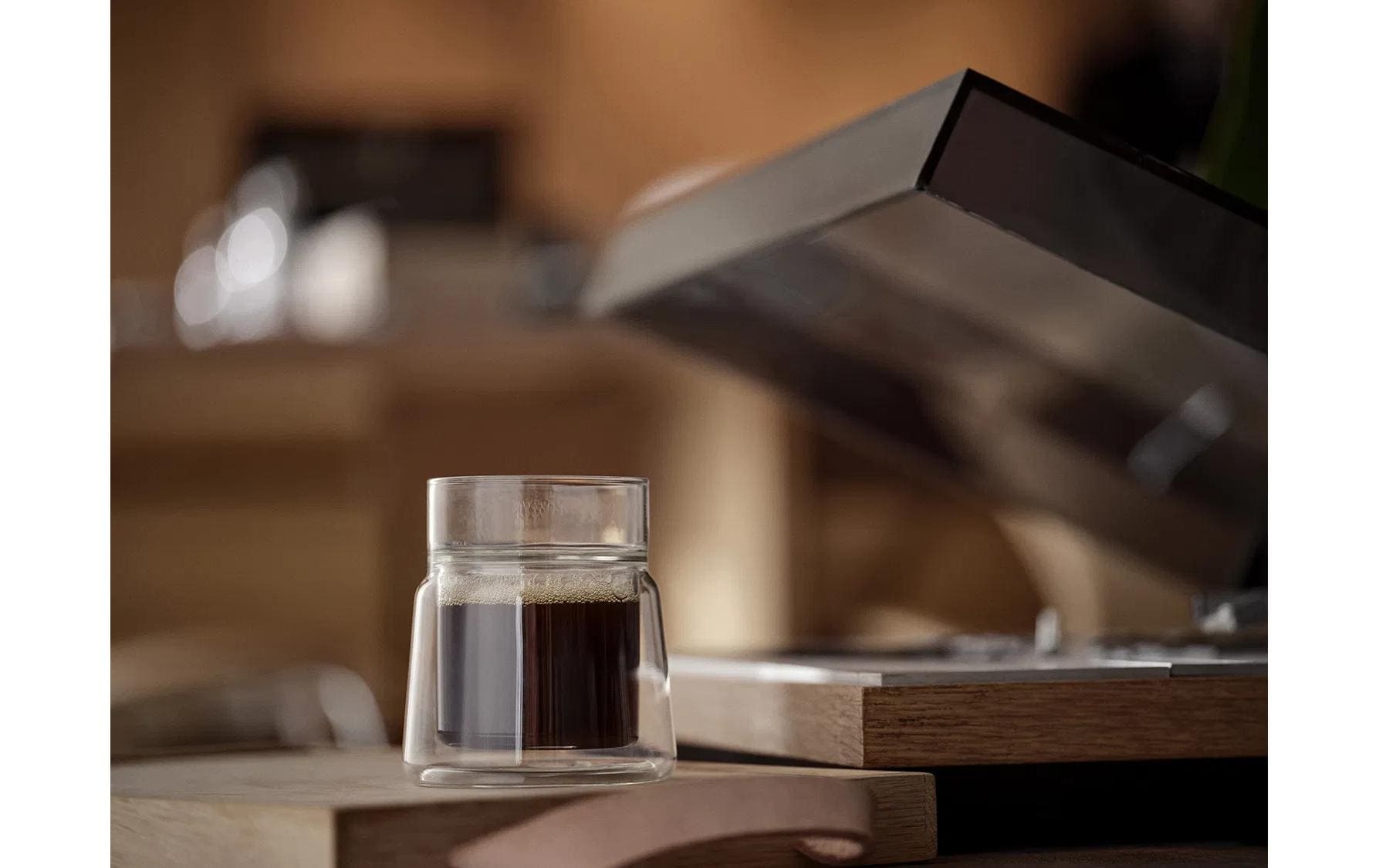 Jacob Jensen Thermoglas »Medium 210 ml, 1 Stück« Thermo-Kaffeeglas mit innovativem Design