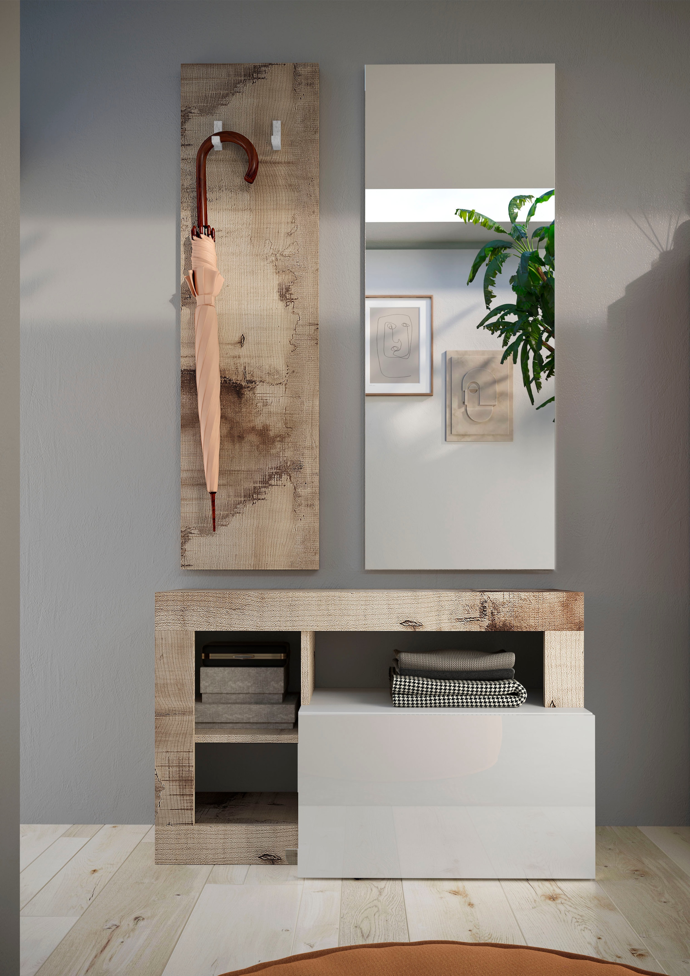 INOSIGN Armoire vestiaire »Hamburg, Breite 91 cm« mit 1 Klappe