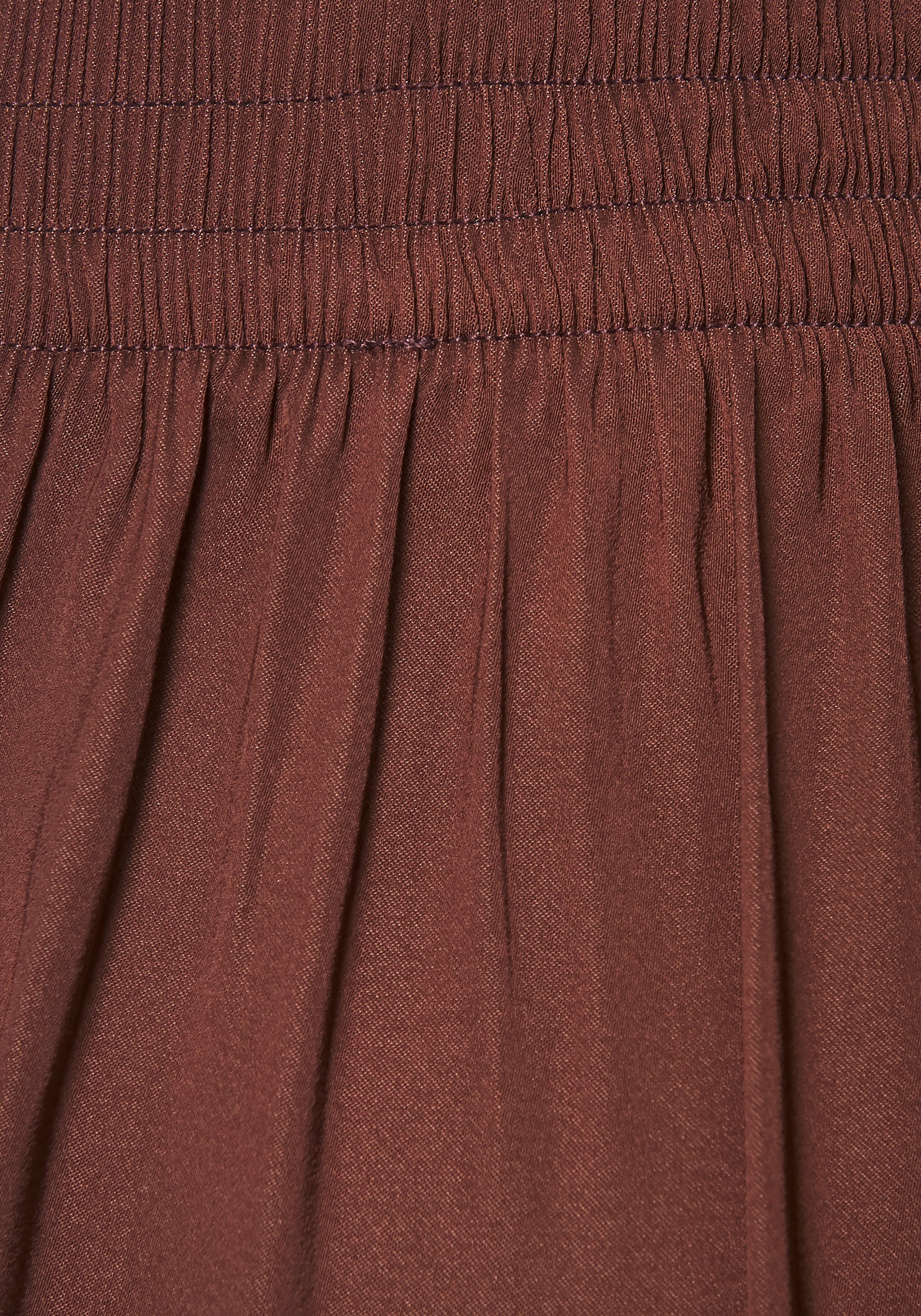 LASCANA Pantalon tissé  aus leichter Satinqualität, weite Palazzohose mit Taschen, Stoffhose