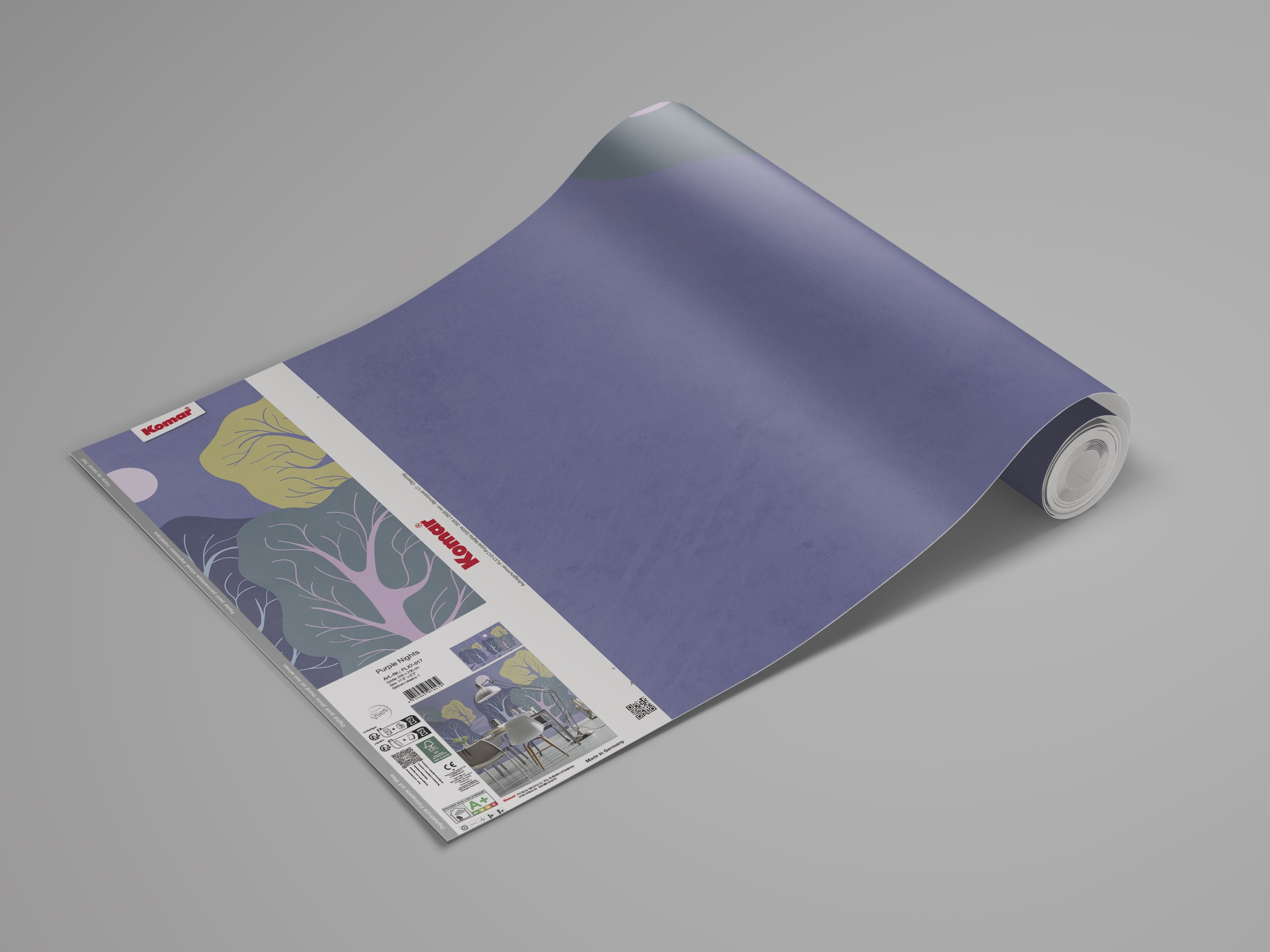 Komar Fototapete »Komar Vlies Fototapete - Purple Nights - Grösse 350 x 250 cm« bedruckt glatt