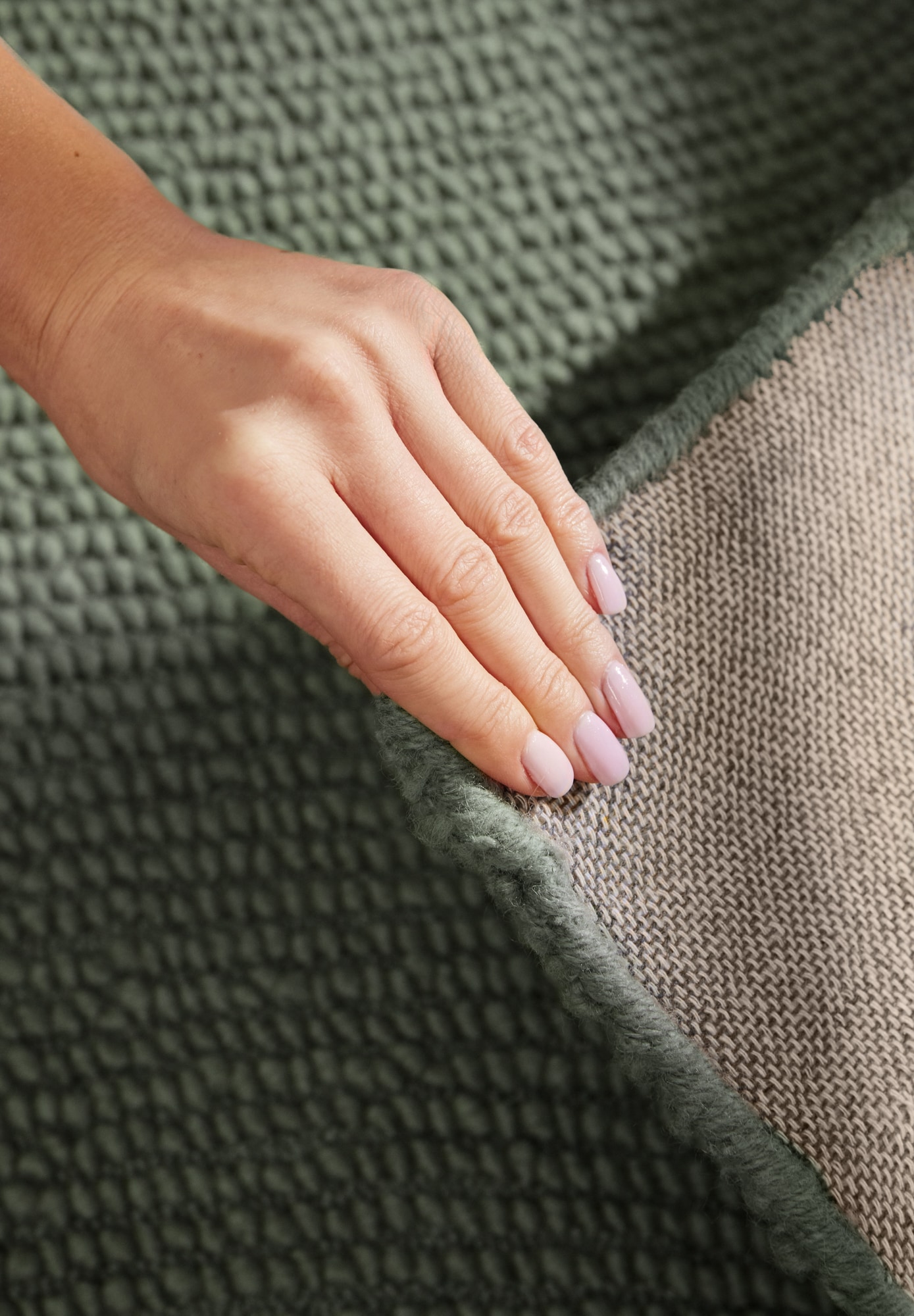 HANSE Home Wollteppich »Calmio , auch als Läufer und in rund« rechteckig 18 mm Höhe Handgetuftet, Wolle, Natur, Wohnzimmer, Schlafzimmer, Skandi, Hygge