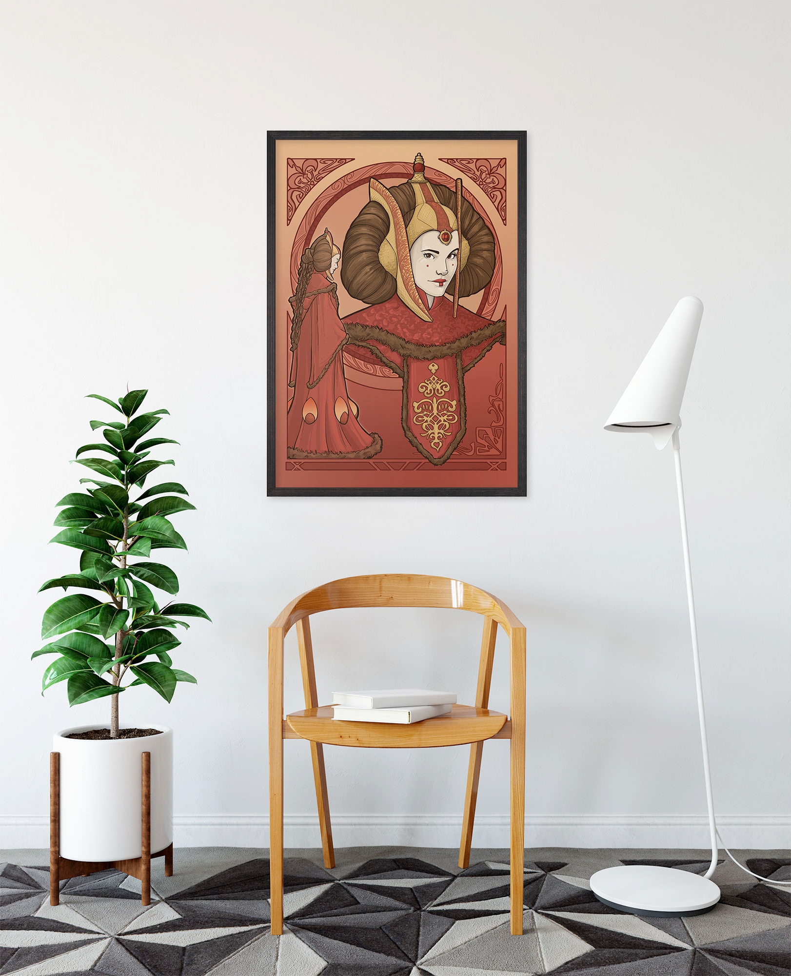 Komar Wandbild »Star Wars Queen Padmé Amidala« Disney Set, 1 Stk. tlg. 50 x 70 cm (Breite x Höhe) - Kinderzimmer, Dekoration