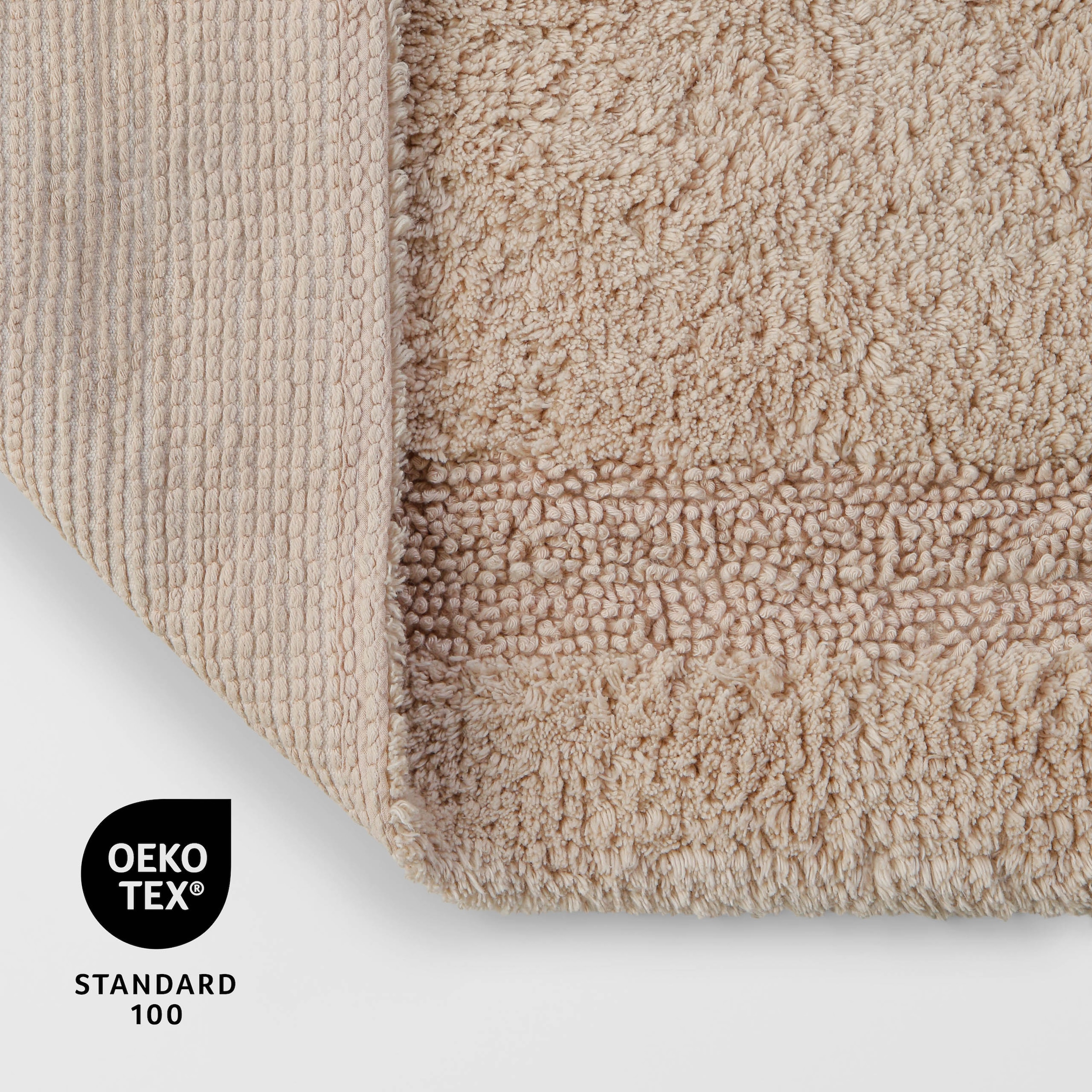 GOODproduct Badematte »Meellor« Höhe 20 mm rutschhemmend beschichtet fussbodenheizungsgeeignet Badteppich, getuftet, modern, Uni, antirutsch, flauschig, Baumwolle