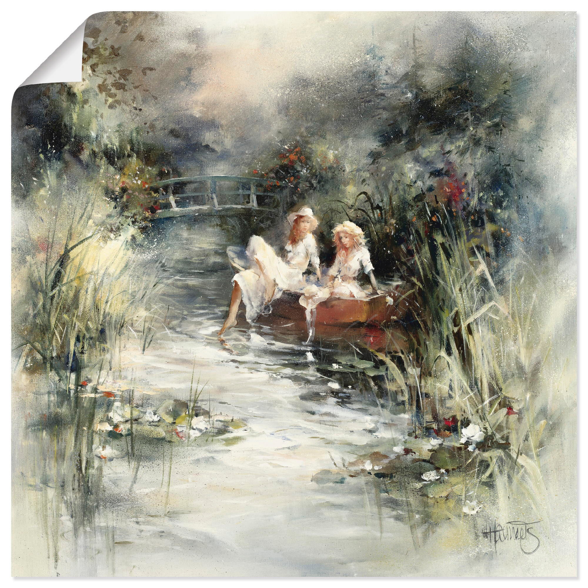 Artland Wandbild »Frühlingsschein« Frau 1 Stk. tlg. als Leinwandbild, Poster in verschied. Grössen