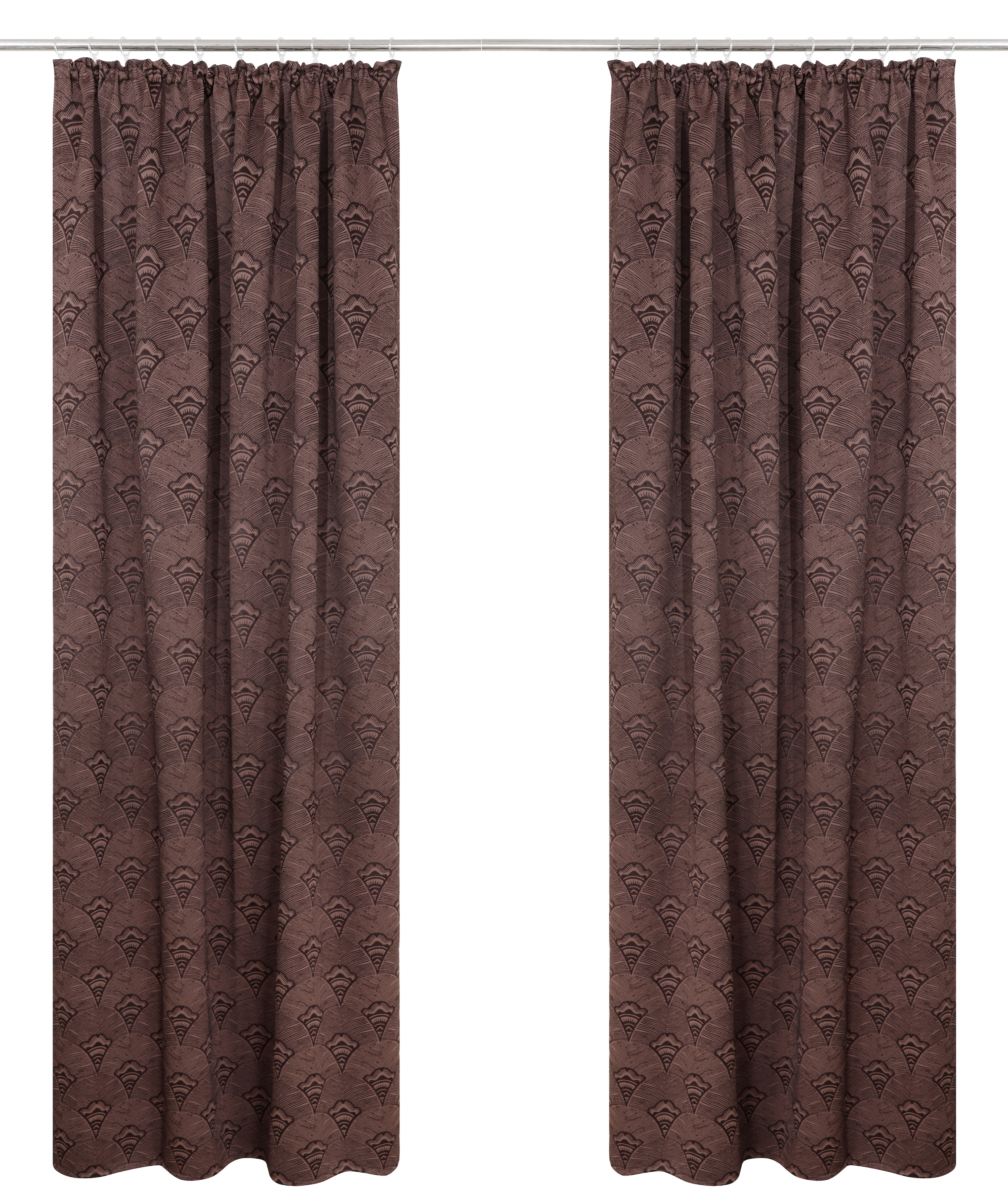 Bruno Banani Verdunkelungsvorhang »Alessio, 1 Stück, blickdicht, pflegeleicht, modern« Kräuselband 1 Stk. tlg. Elegantes Muster, Jacquard, verdunkelnder Stoff, blickdicht ,modern