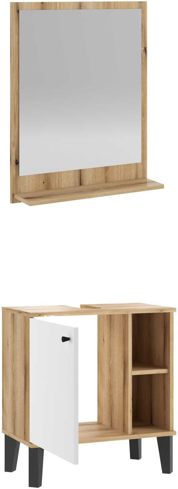 Home affaire Badmöbel-Set »OSLO, Bad im skandinavischen Design« Set, 1 Stk. tlg.