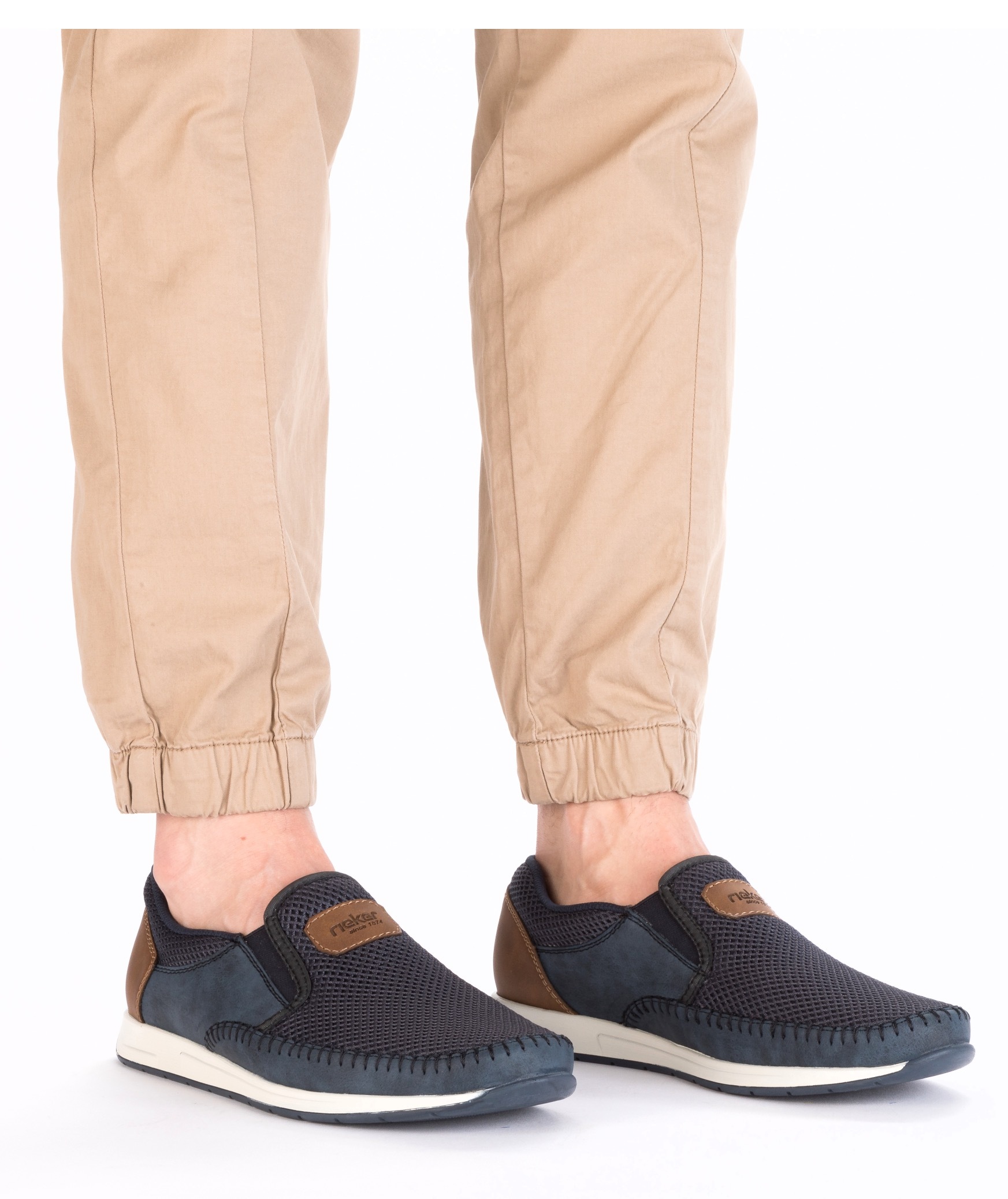 Rieker Slipper  Sneaker slip-on, chaussure à enfiler avec inserts stretch
