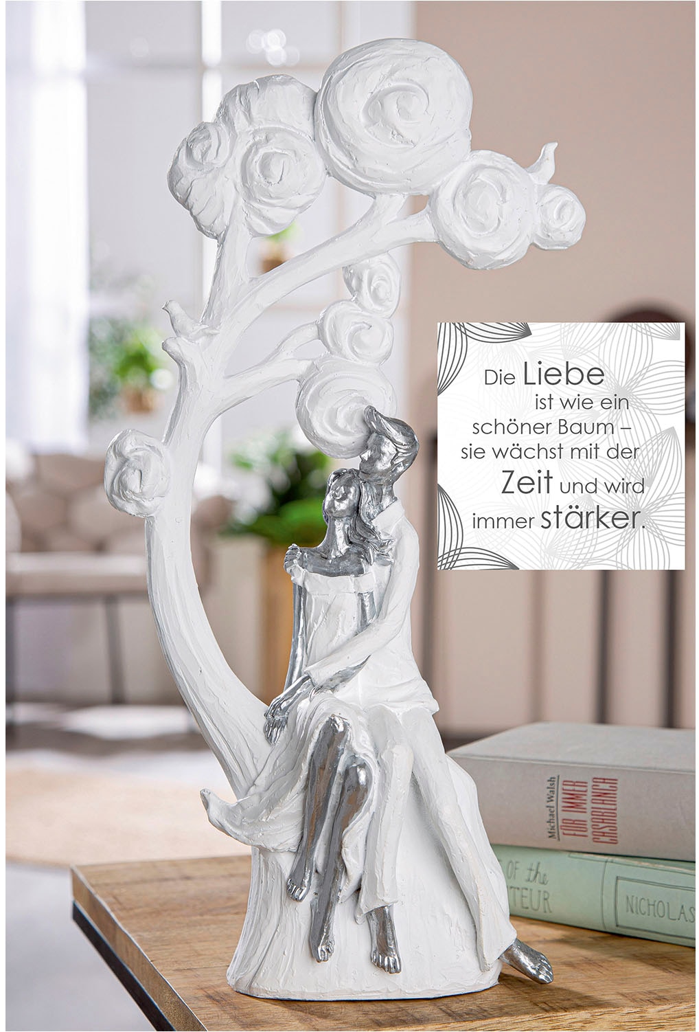 Casablanca by Gilde Figurine de décoration »Figur Paar; Baum Tree of love weiss H. 39,5 cm«