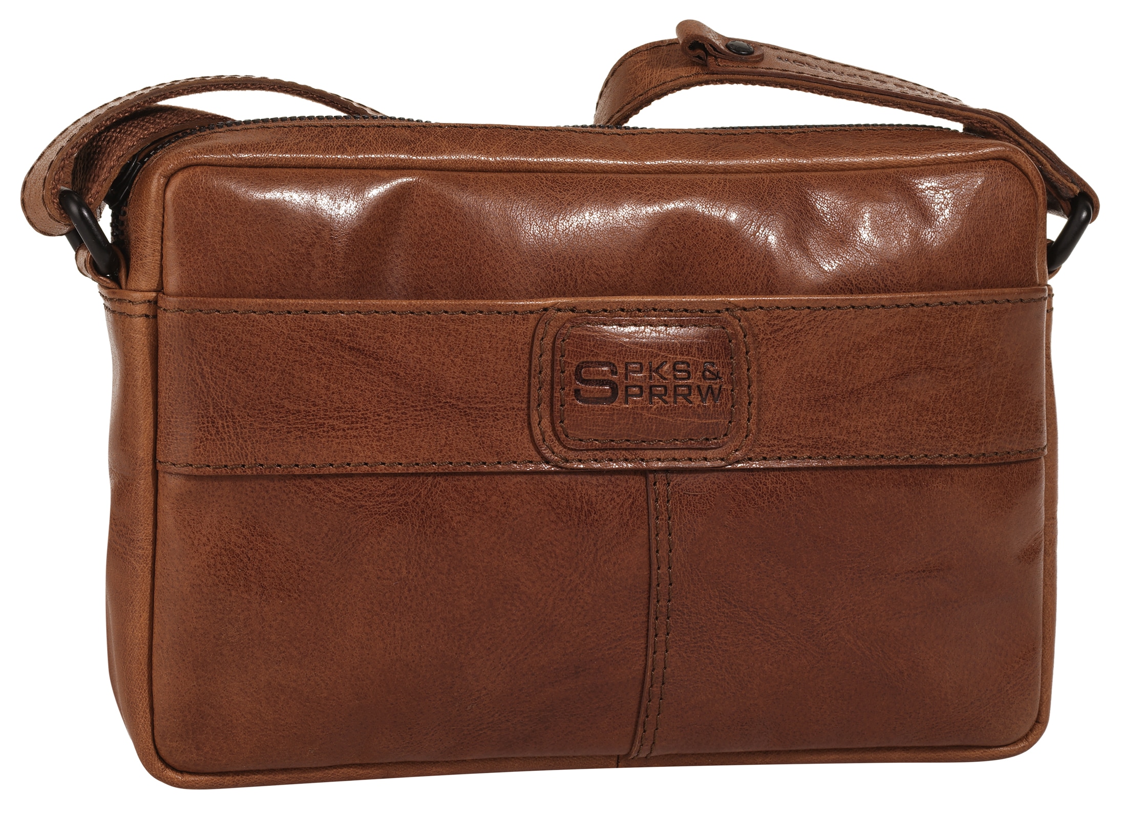 Spikes & Sparrow Sac à bandoulière »SPIKES & SPARROW Damen echt Leder« cuir véritable