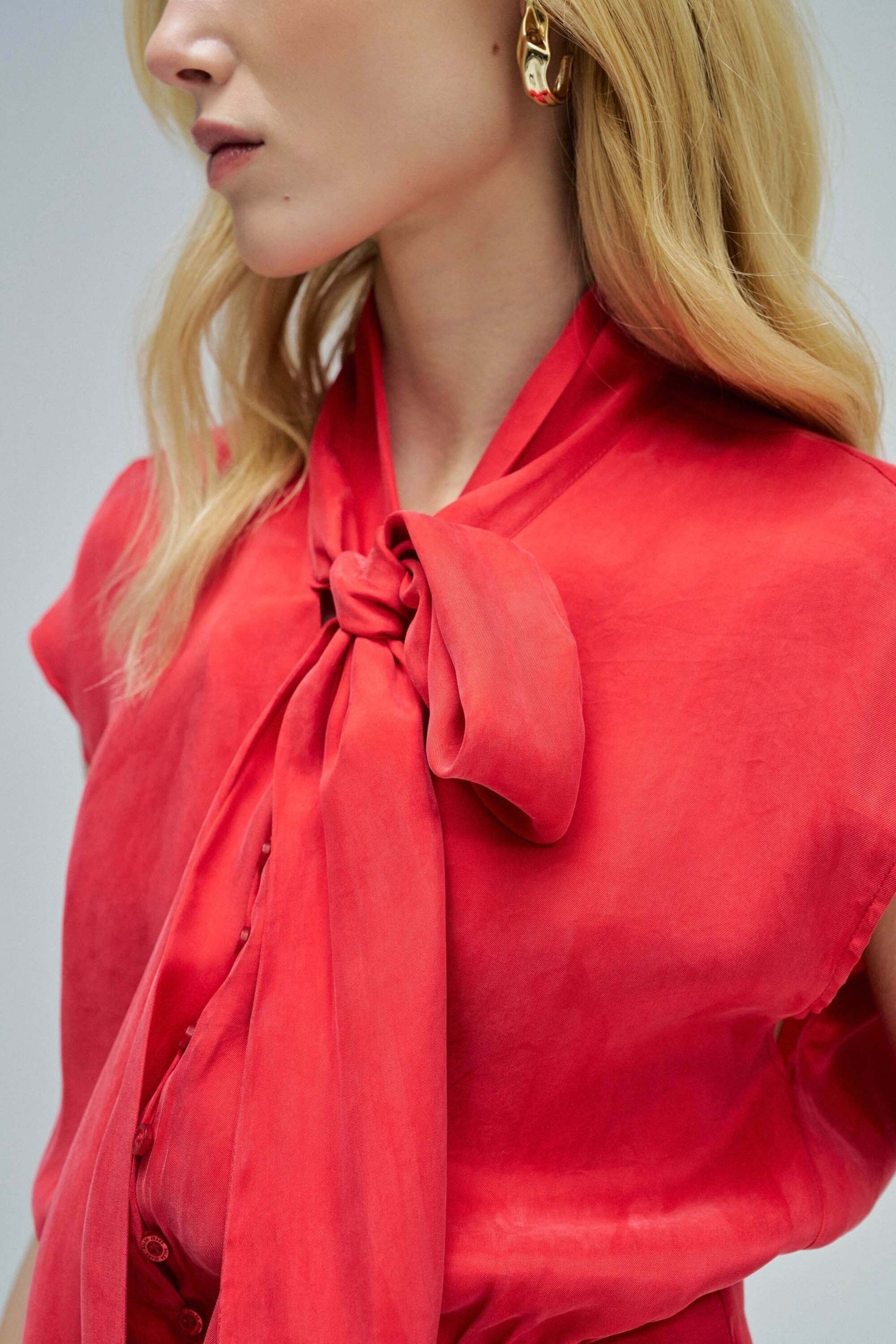 Salsa Blouse à manches courtes »Salsa Jeans Kurzarmbluse Corset Blouse Style«