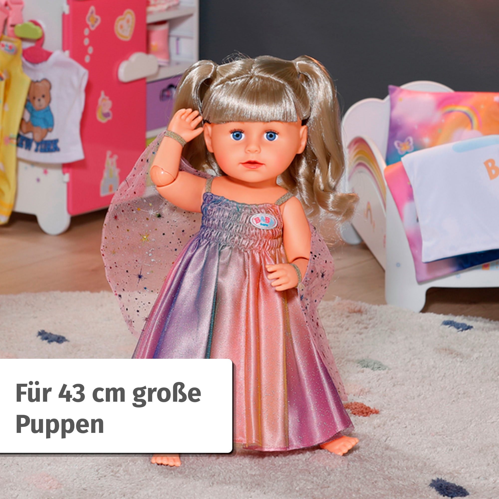 Baby Born Puppenkleidung »Regenbogen Kleid, 43 cm«
