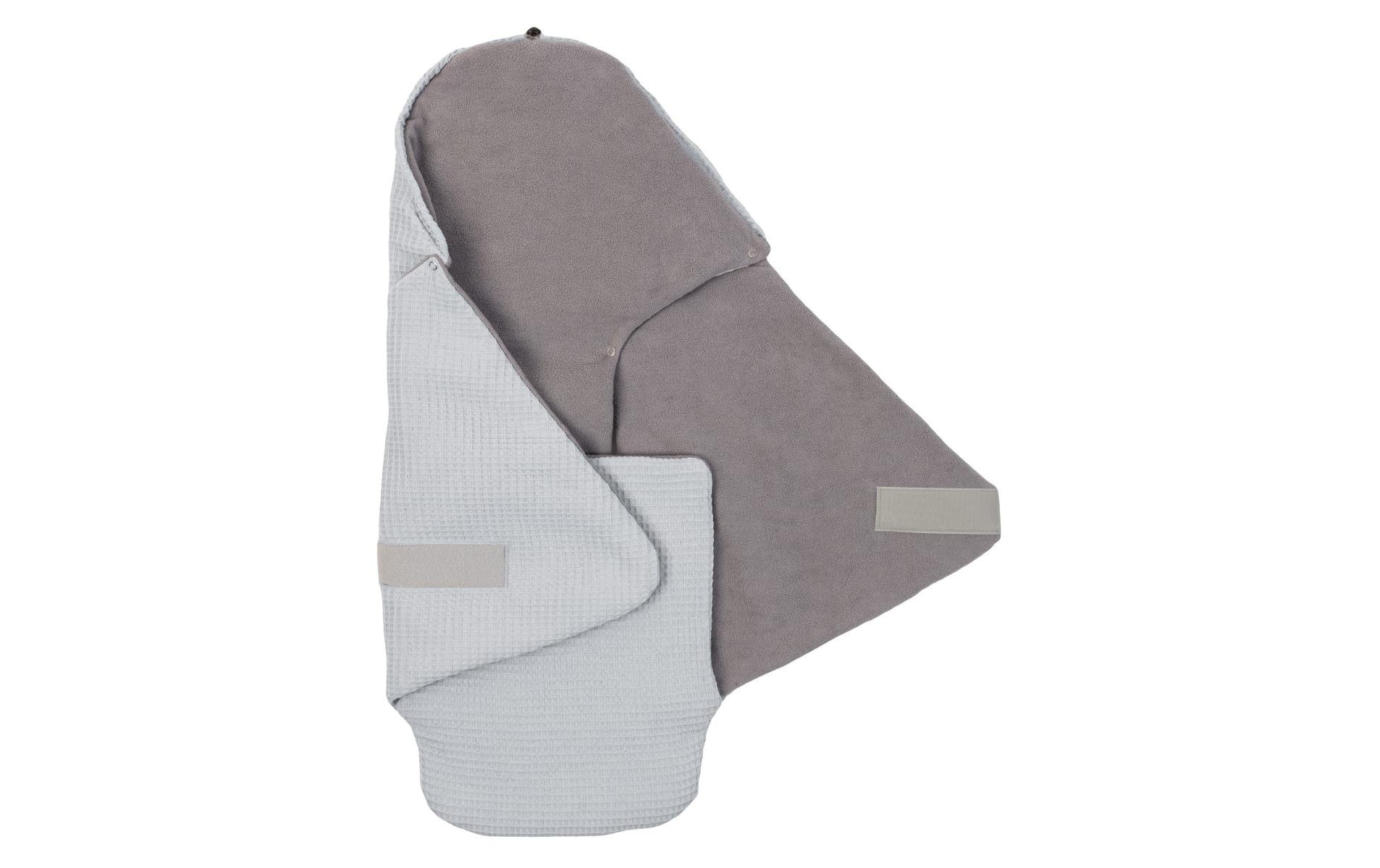ULLENBOOM ® Couverture d'enveloppement »Waffel-Uni 90 x 100 cm«