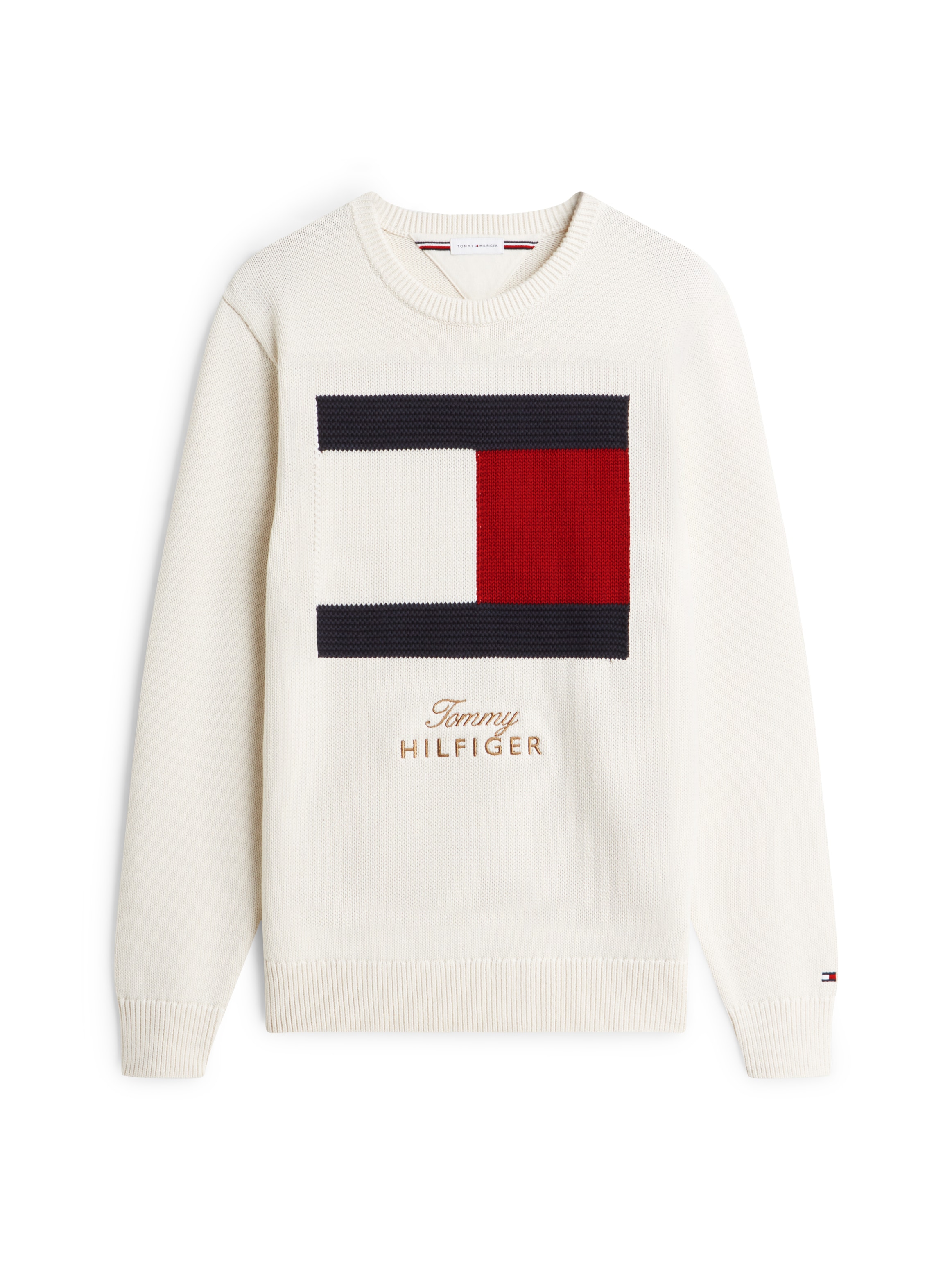 Tommy Hilfiger Pull à col rond »GIFTING FLAG CREW NECK«