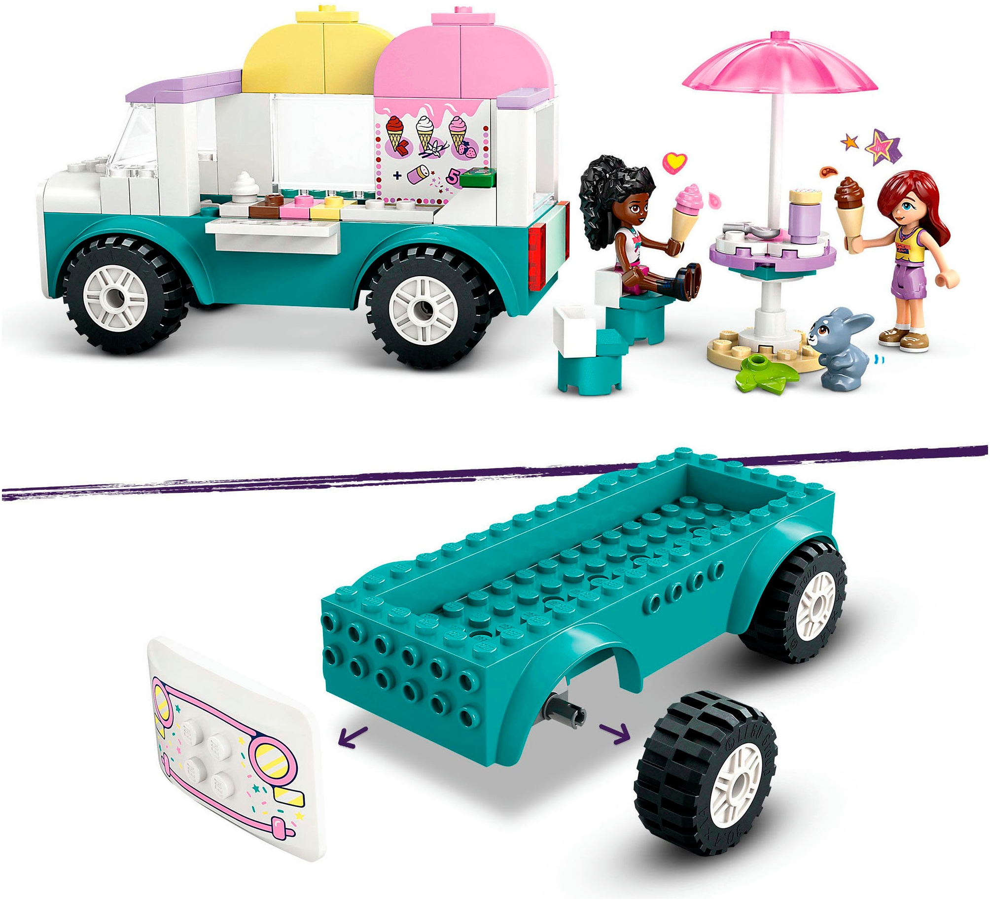 LEGO® Pions de construction »Heartlake City Eiswagen (42644), LEGO Friends« Made in Europe