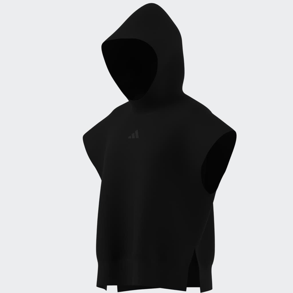 adidas Sportswear Sweatshirt »SOFT LUX LOCKERER ÄRMELLOSER HOODIE«, ärmellos, mit integrierter Kapuze, mit seitlichen Schlitzen
