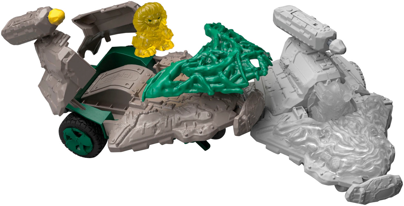 Schleich® Spielzeug-Auto »ELDRADOR® CREATURES, Dschungel Düsenjet Fahrzeug (42666)« mit Mini Cretaure; Made in Europe