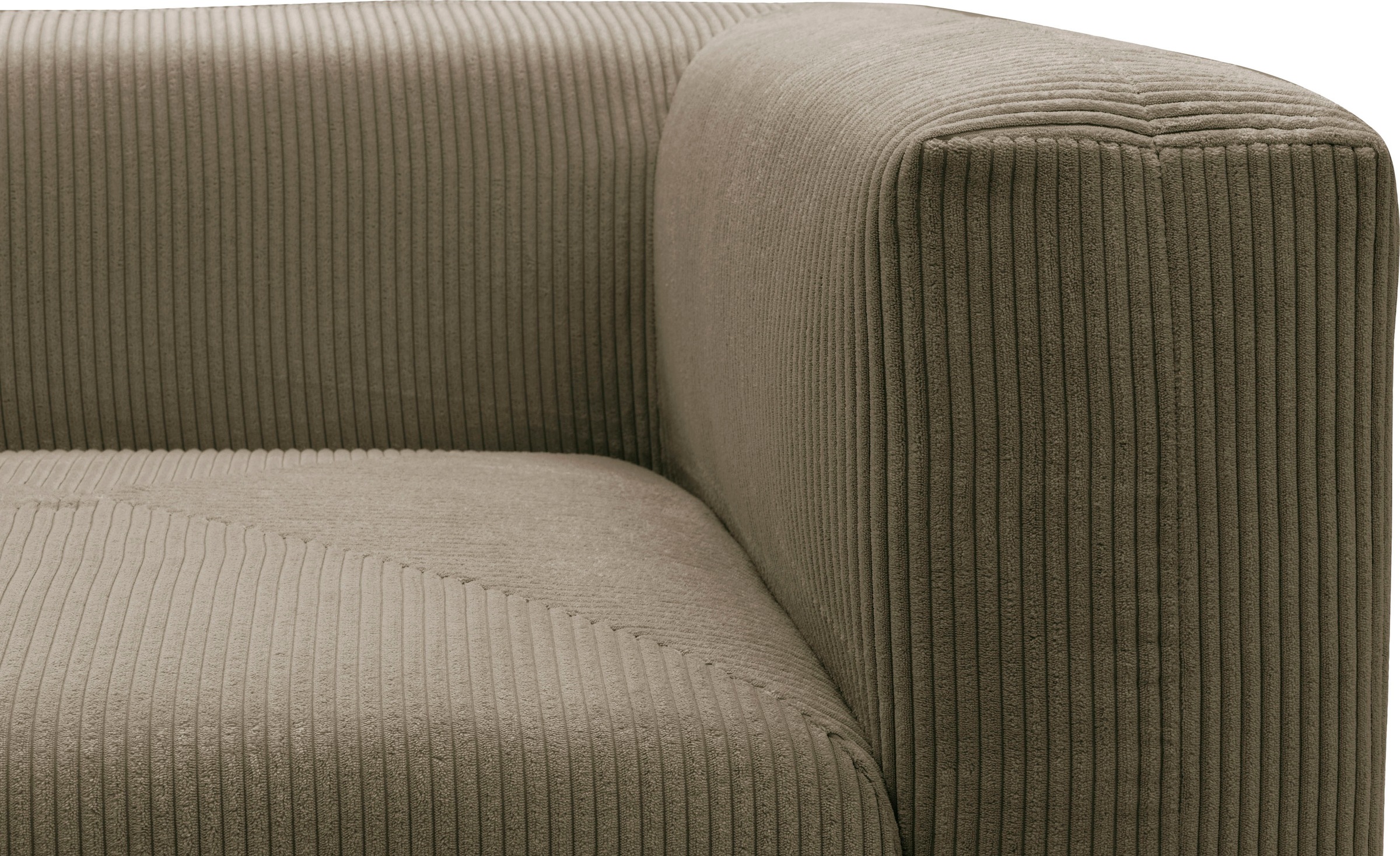 RAUM.ID 2-places »Gerrid« im Cordbezug, bestehend aus zwei Eckelementen