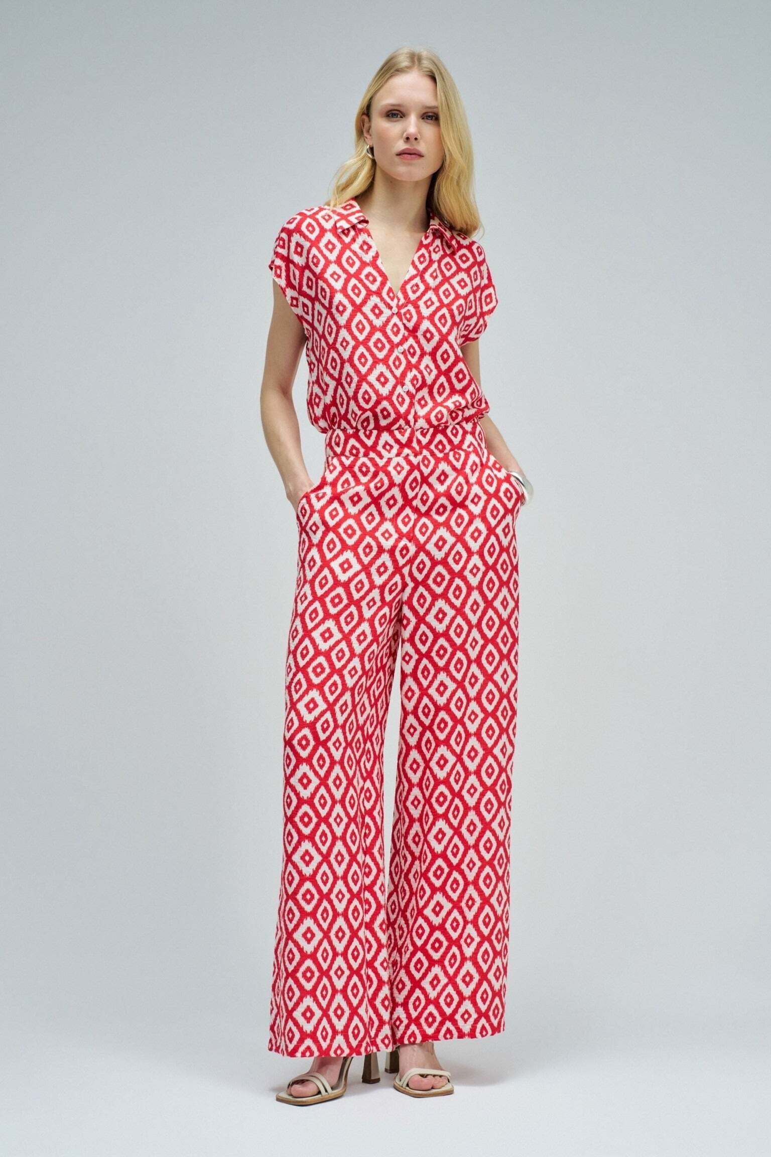 Salsa Pantalon en tissu »Salsa Jeans Stoffhose Print Hight Rise«