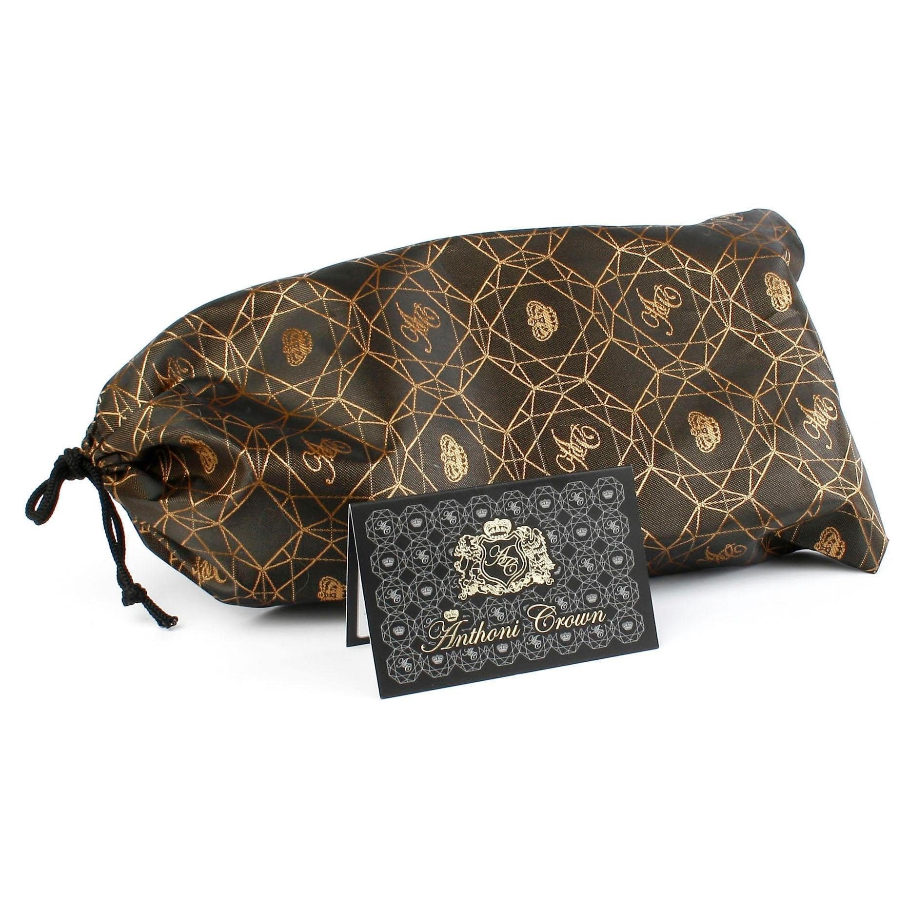 Anthoni Crown Ledergürtel Klassischer Wendegürtel eine Seite Flechtoptik