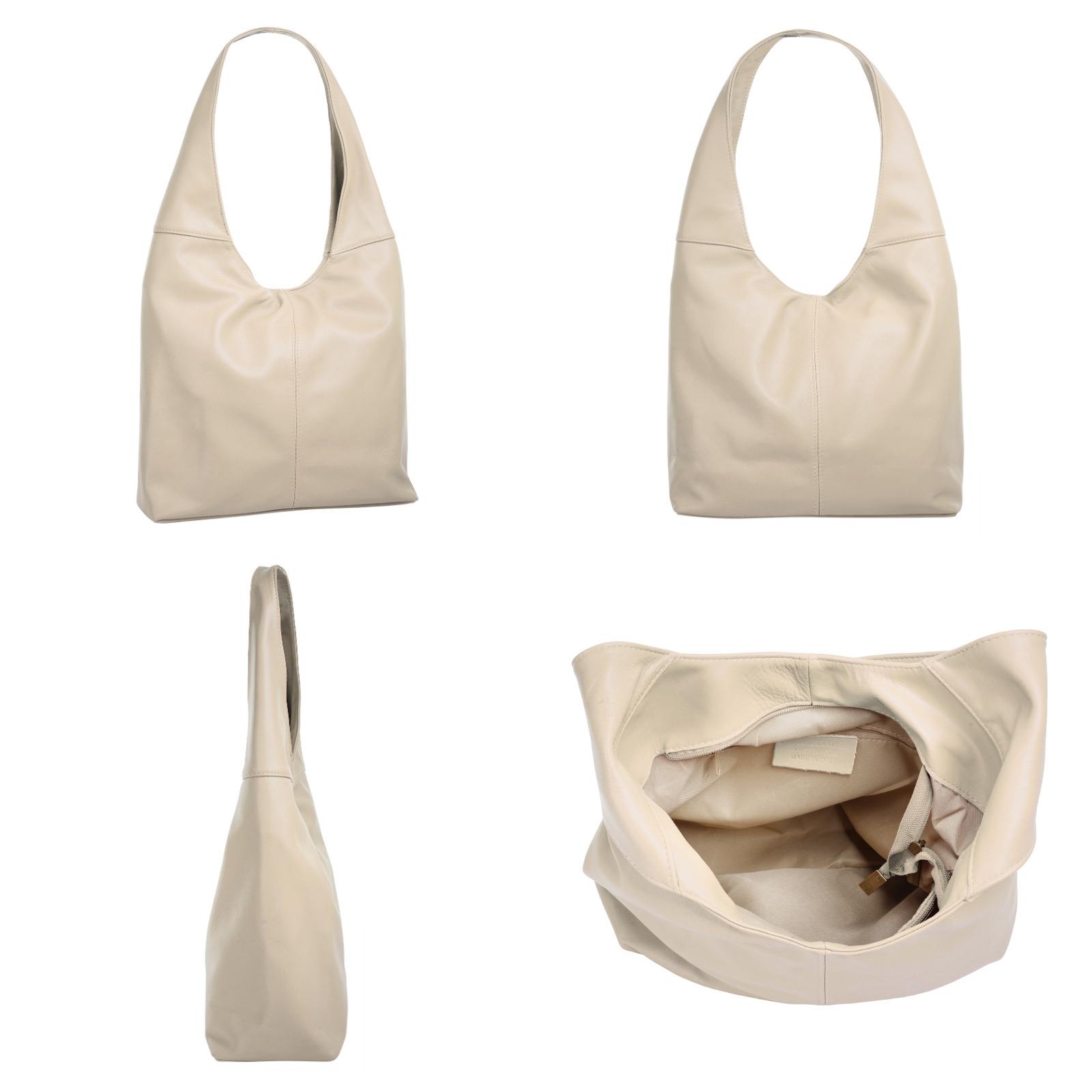 Piké Shopper echt Leder, Made in Italy