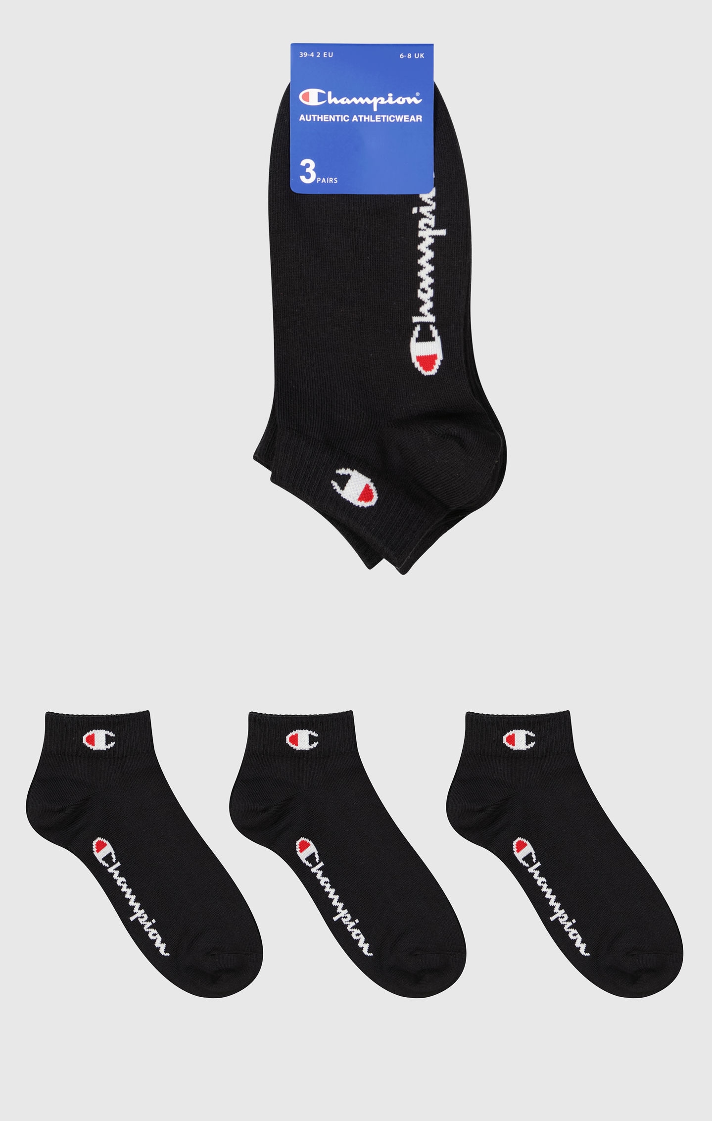 Champion Kurzsocken »3 Pack Quarter Socks« 3 Paar tlg. für sportive Aktivitäten, sportlicher Stil