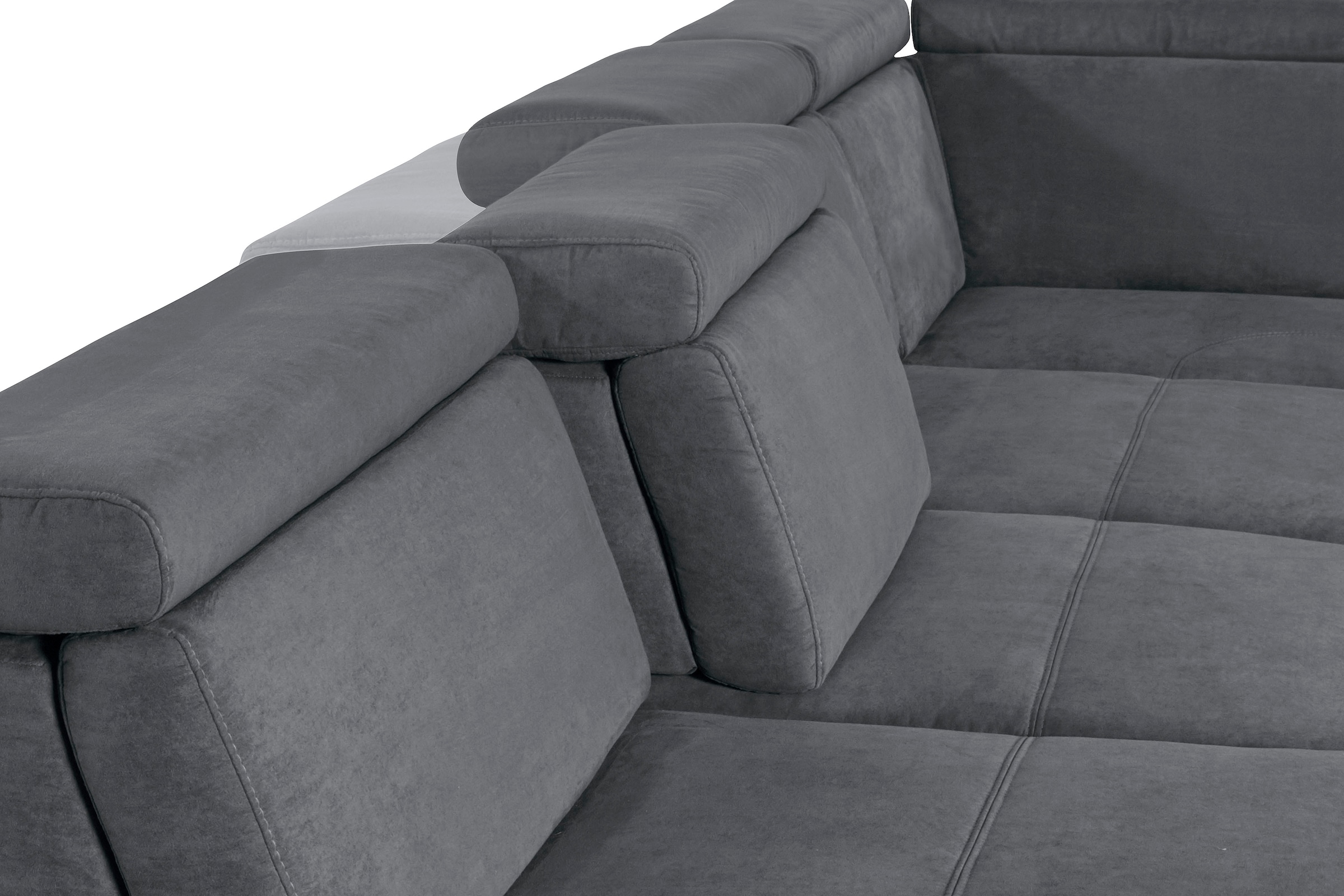 sit&more Wohnlandschaft »Gizeh U-Form« 15 cm Fusshöhe, inklusive Sitztiefenverstellung und Kopfteilverstellung