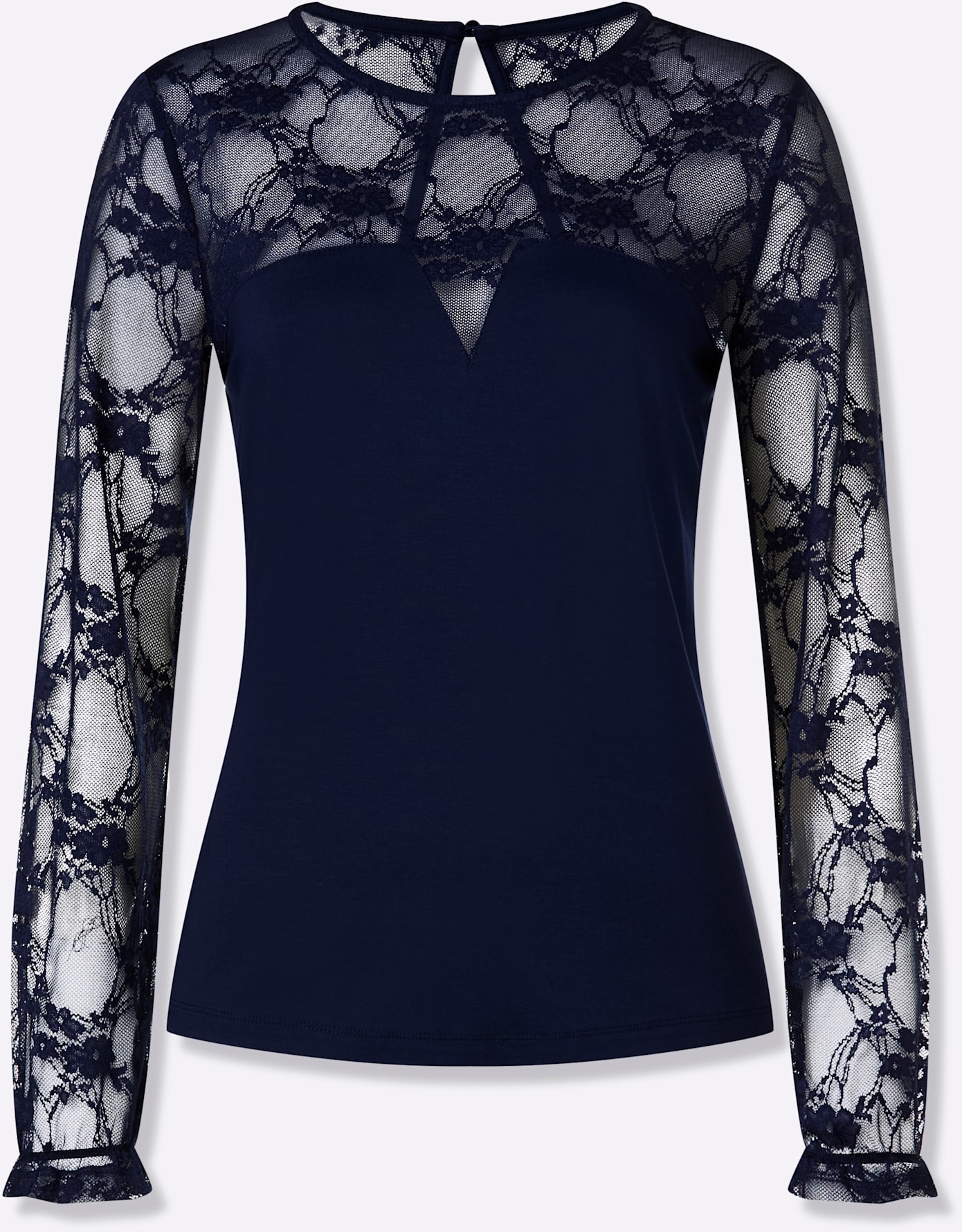 heine Chemise en dentelle »Spitzenshirt« 1 pièces