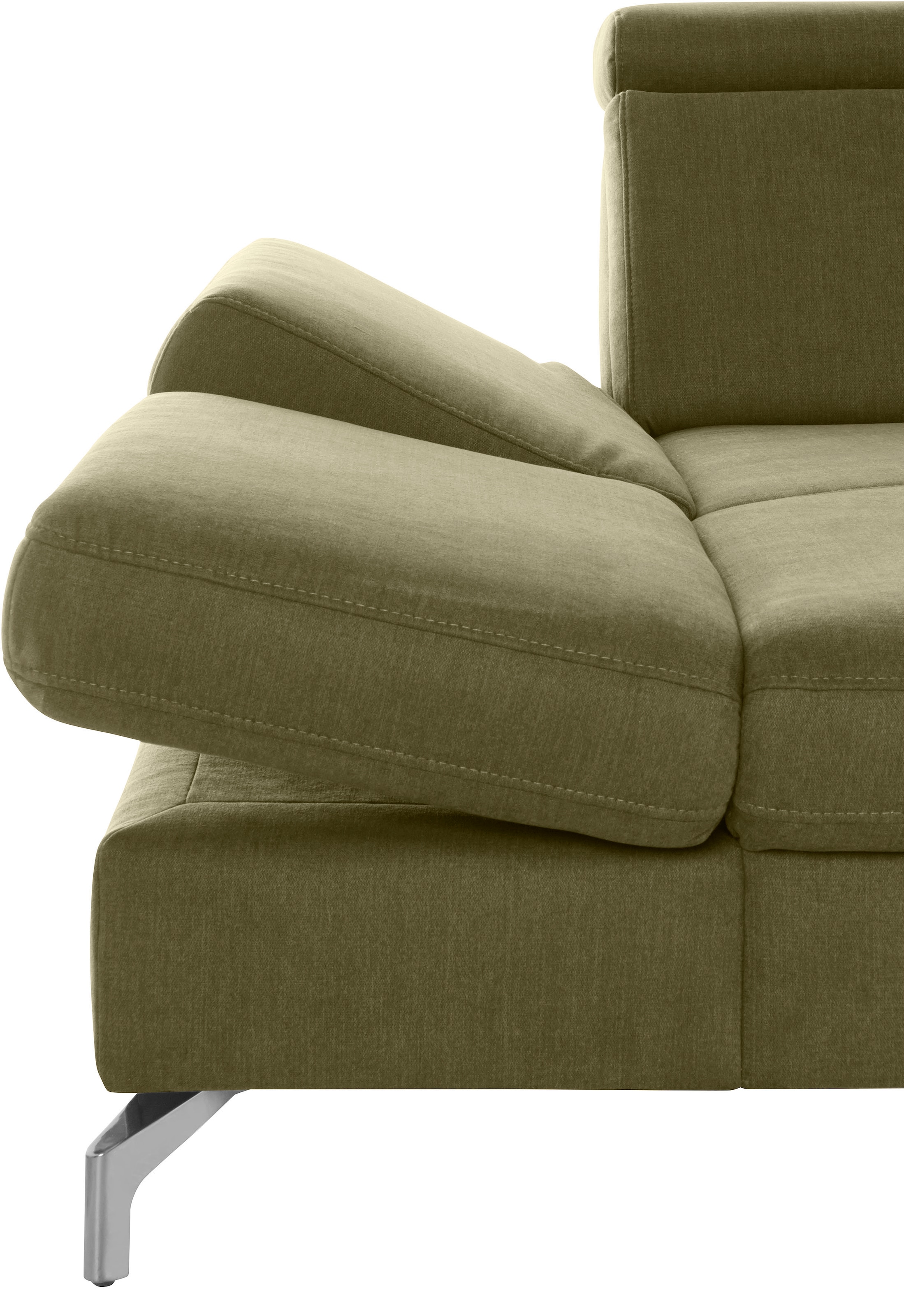 sit&more Wohnlandschaft »Brisbane U-Form« Fusshöhe 12 cm, inklusive Sitztiefen-, Armteil- und Kopfteilverstellung