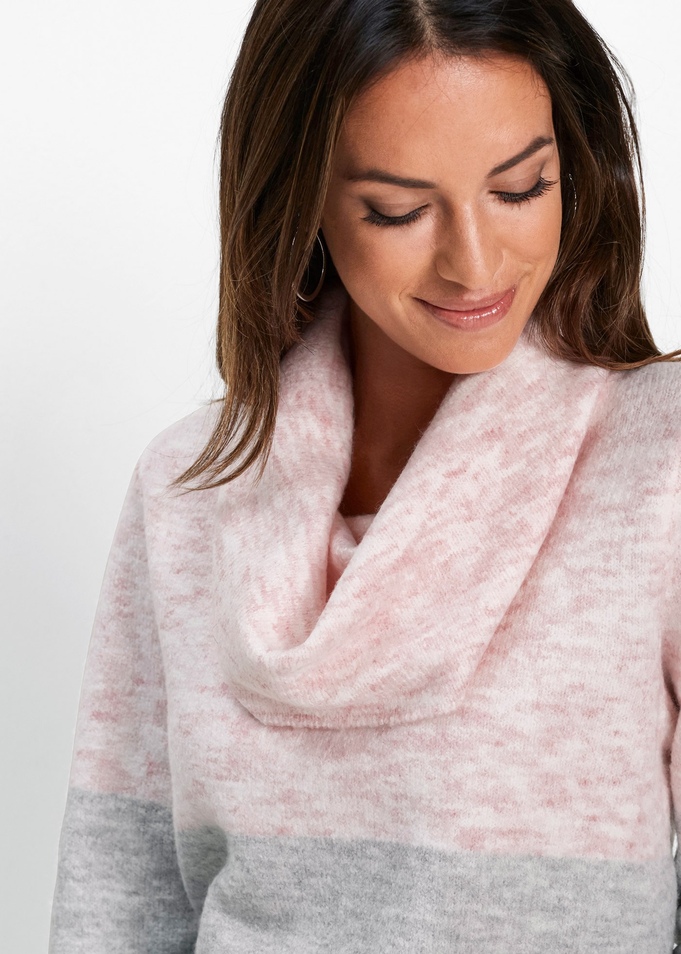 bonprix Rollkragenpullover »Rollkragenpullover« mit Elasthan-Anteil, mit Wasserfallkragen, lockere Passform