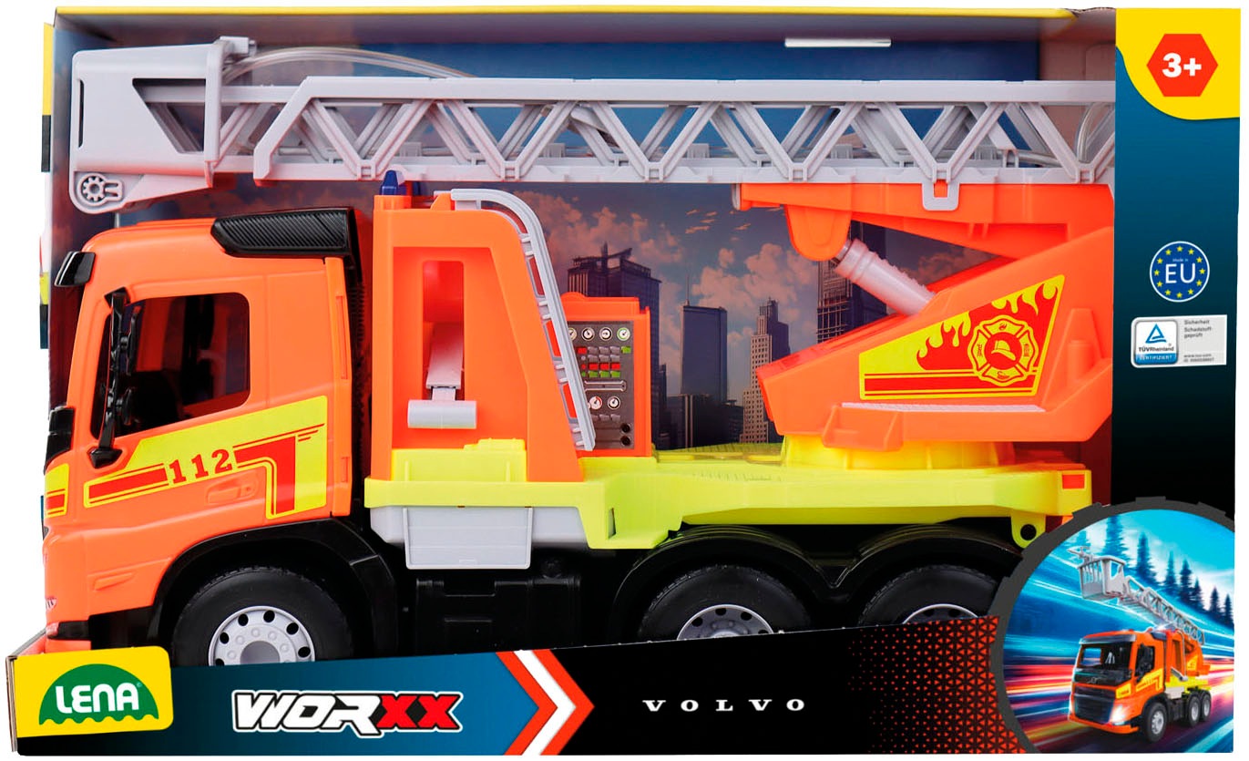Lena® Jouet pompier »Worxx Feuerwehr Volvo FMX« fabriqué en Europe