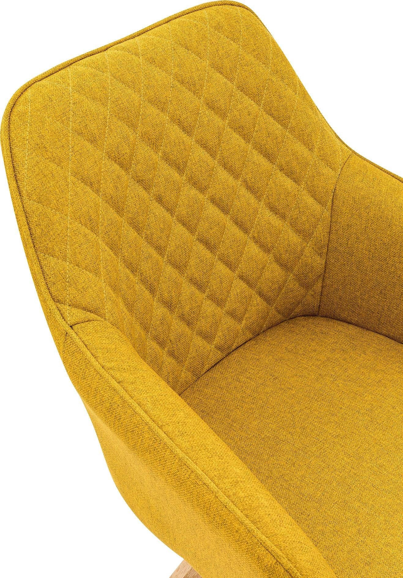 SalesFever Esszimmerstuhl »Bequemer Stuhl« (Set) 2 Stk.Elegantes 2er-Set, Rückenlehne mit Diamantsteppung