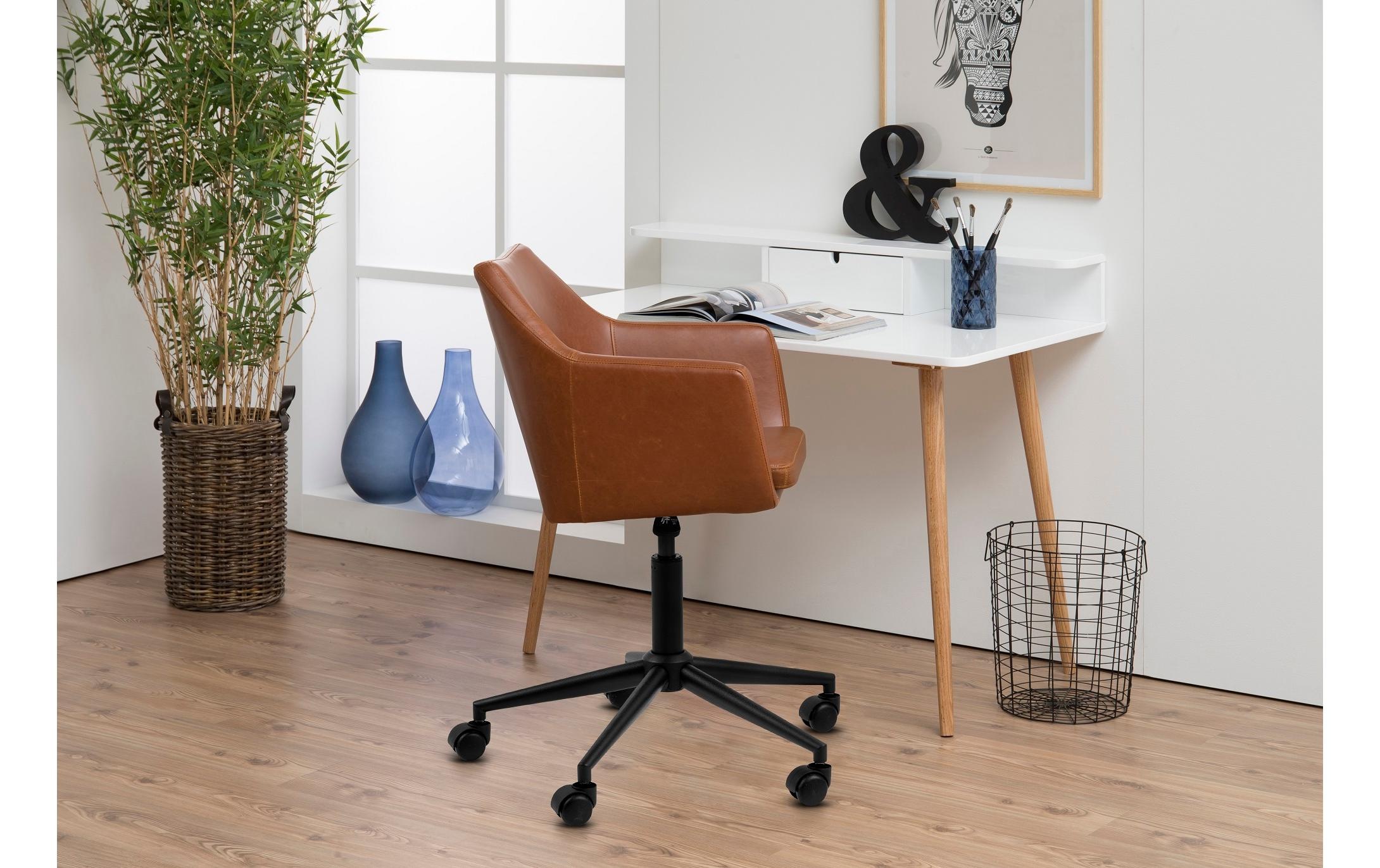 AC Design Chaise de bureau »Nora mit Polsterrücken und Armlehnen« ()