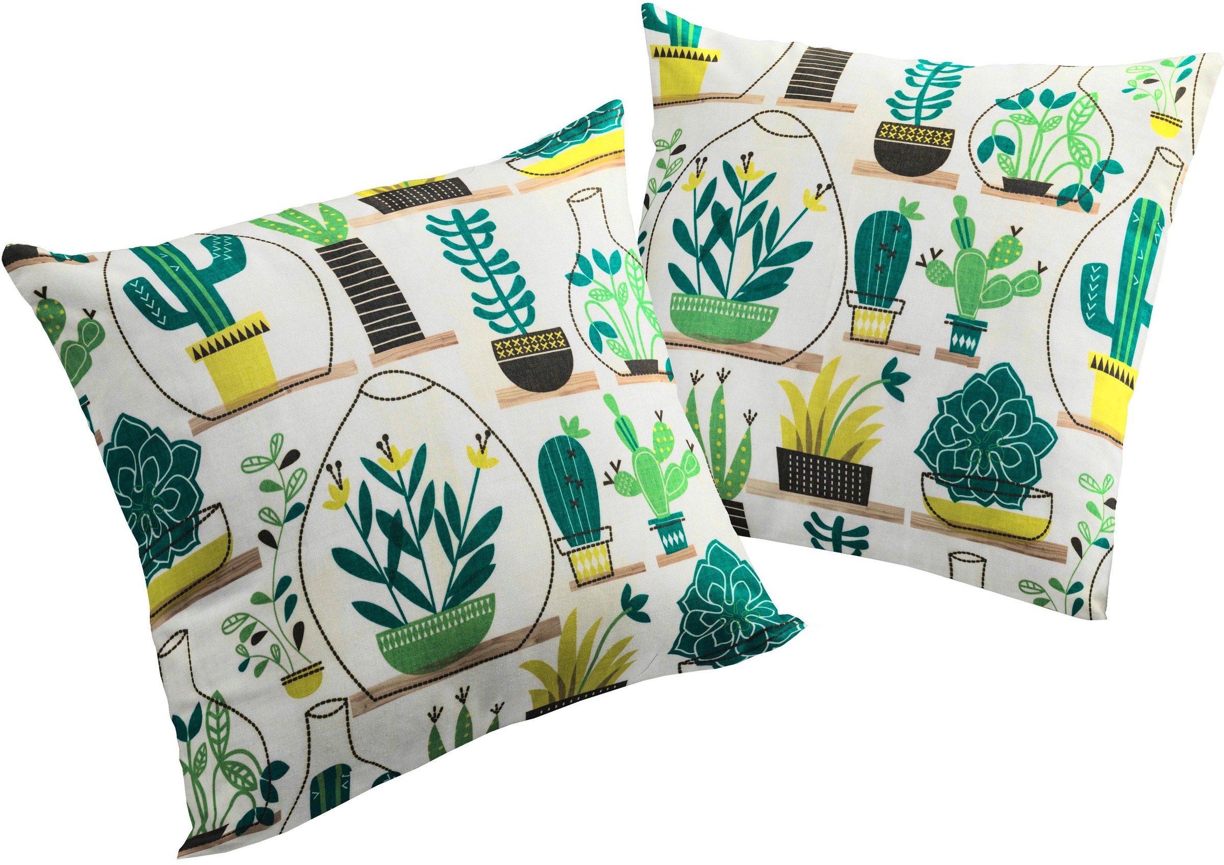 Wirth Dekokissen »Oakham« Kissenhülle ohne Füllung, 2 Stück