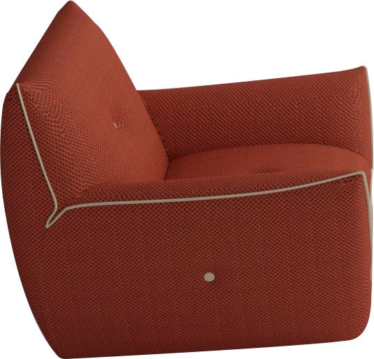 Egoitaliano Fauteuil »Yuki, extravagantes Design und höchster Sitzkomfort, tolle Details« revêtu de microfibre bioélastique BOUNCE