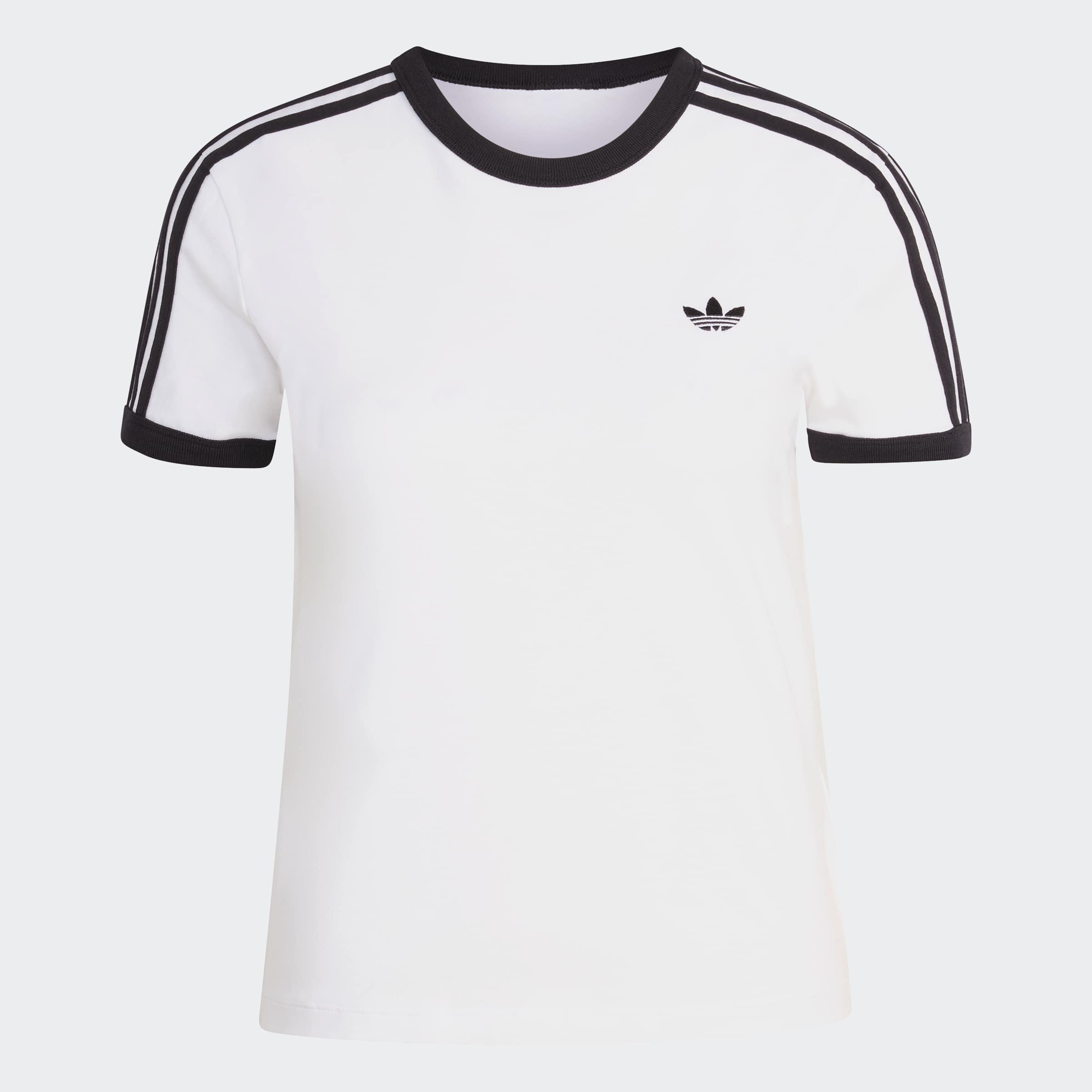 adidas Originals T-Shirt »3-STREIFEN, SCHMAL GESCHNITTEN« sanft anliegende Passform, ohne Verschluss, für sportlichen Look