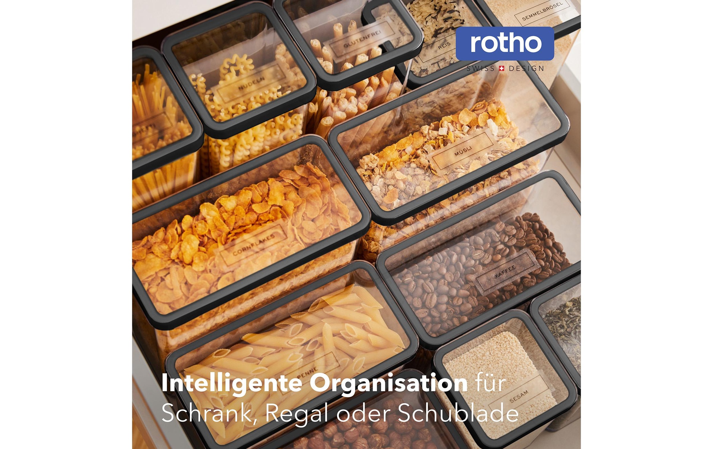 ROTHO Vorratsdose »Set Premium 12 tlg. Loft 12 l« 12 tlg.