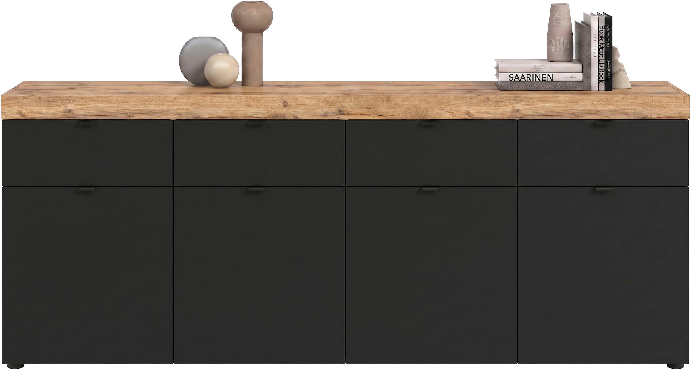 GOODproduct Sideboard »MAMBO II, Breite 200cm, 4 Türen, 4 Schubkästen, 8 Fächer« 1 Stk. tlg. Kommode, Anrichte, Wohnzimmer, Schlafzimmer