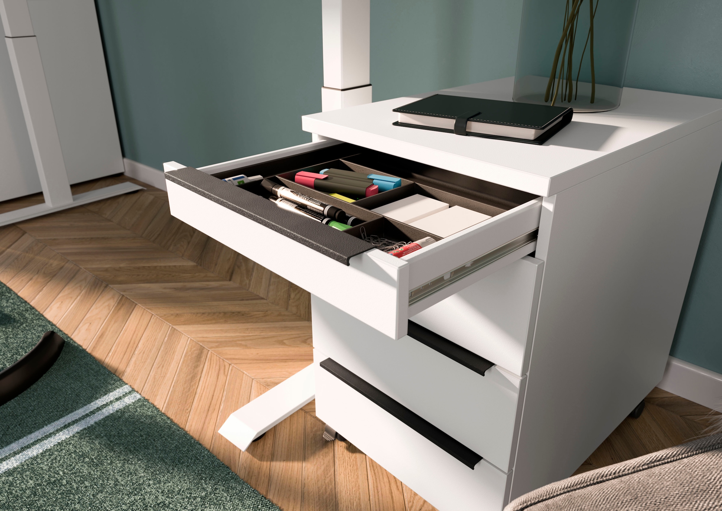 GERMANIA Büromöbel-Set »Mailand« 2 Stk. tlg. inkl. Schreibtisch und Rollcontainer