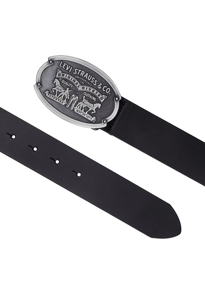 Levi's® Ceinture en cuir »Billy Plaque Belt« mit markanter Koppelschliesse