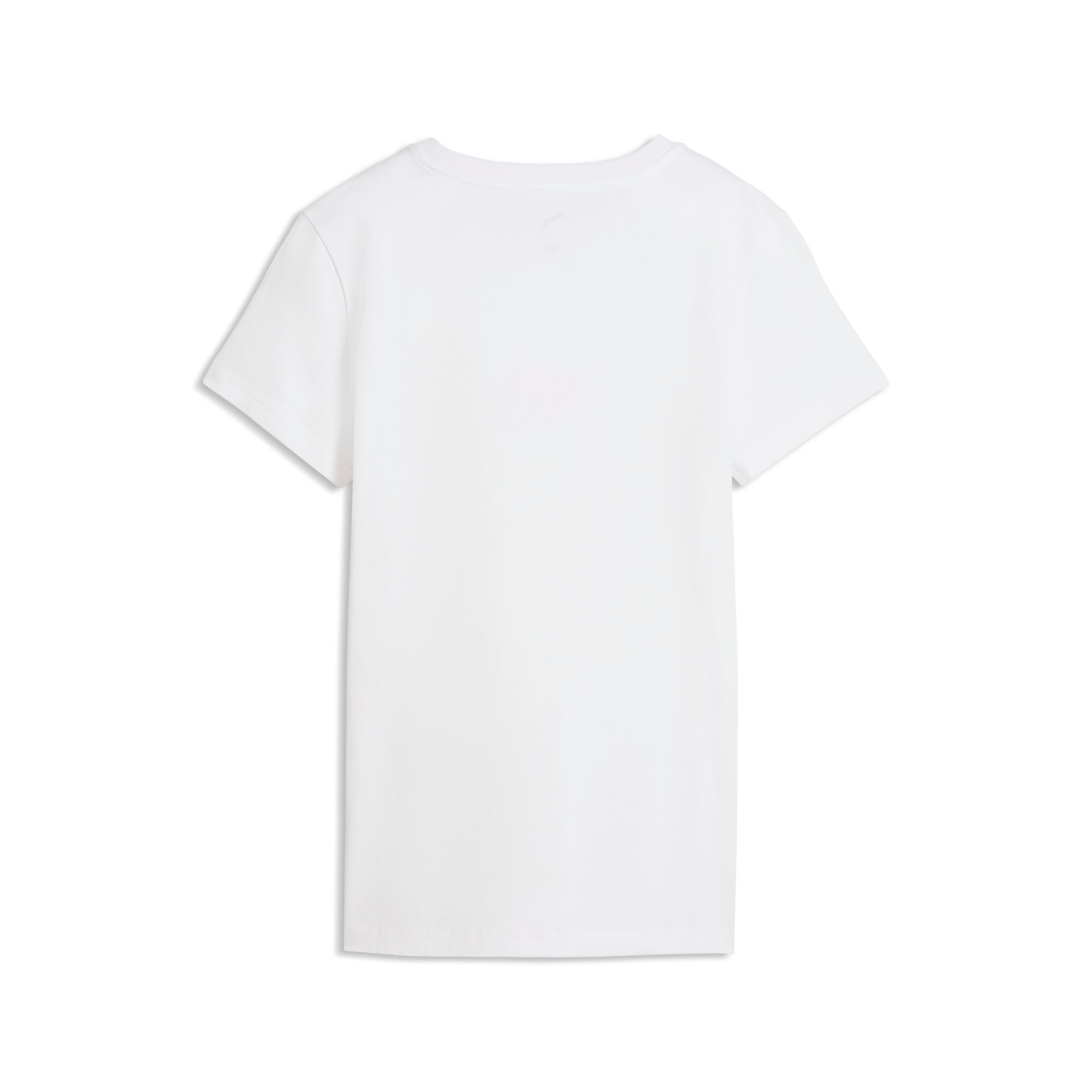 PUMA T-shirt »ESS LOGO LAB METALLIC TEE« coupe régulière, avec col rond, en coton