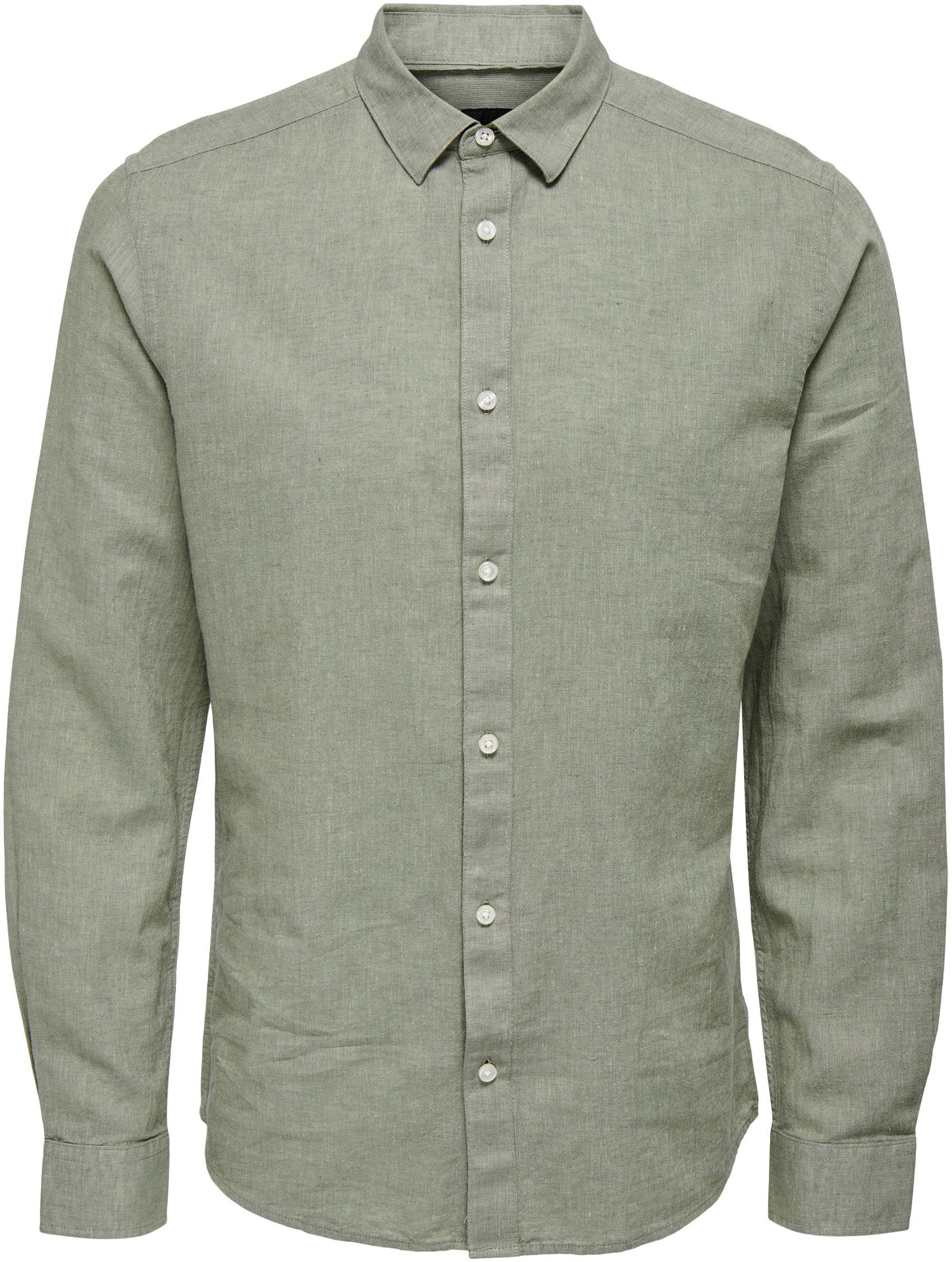 ONLY & SONS Chemise à manches longues »ONSCAIDEN LS SOLID LINEN SHIRT NOOS«
